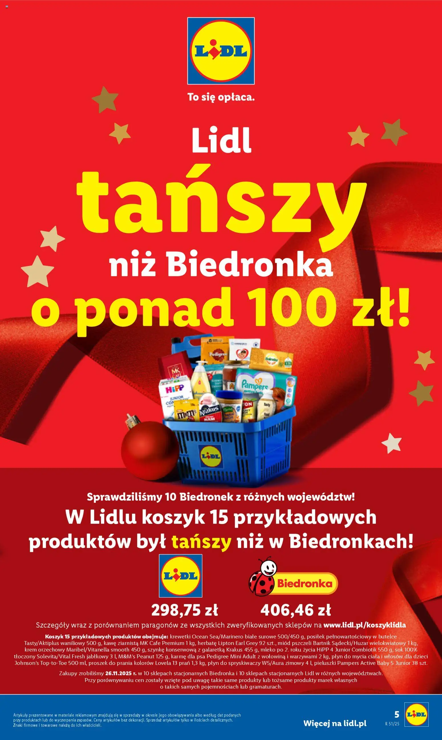 Lidl Katalog od 15.12.2025 | Strona: 5 | Produkty: Herbata lipton, Karma dla psa pedigree, Sok, Detergent