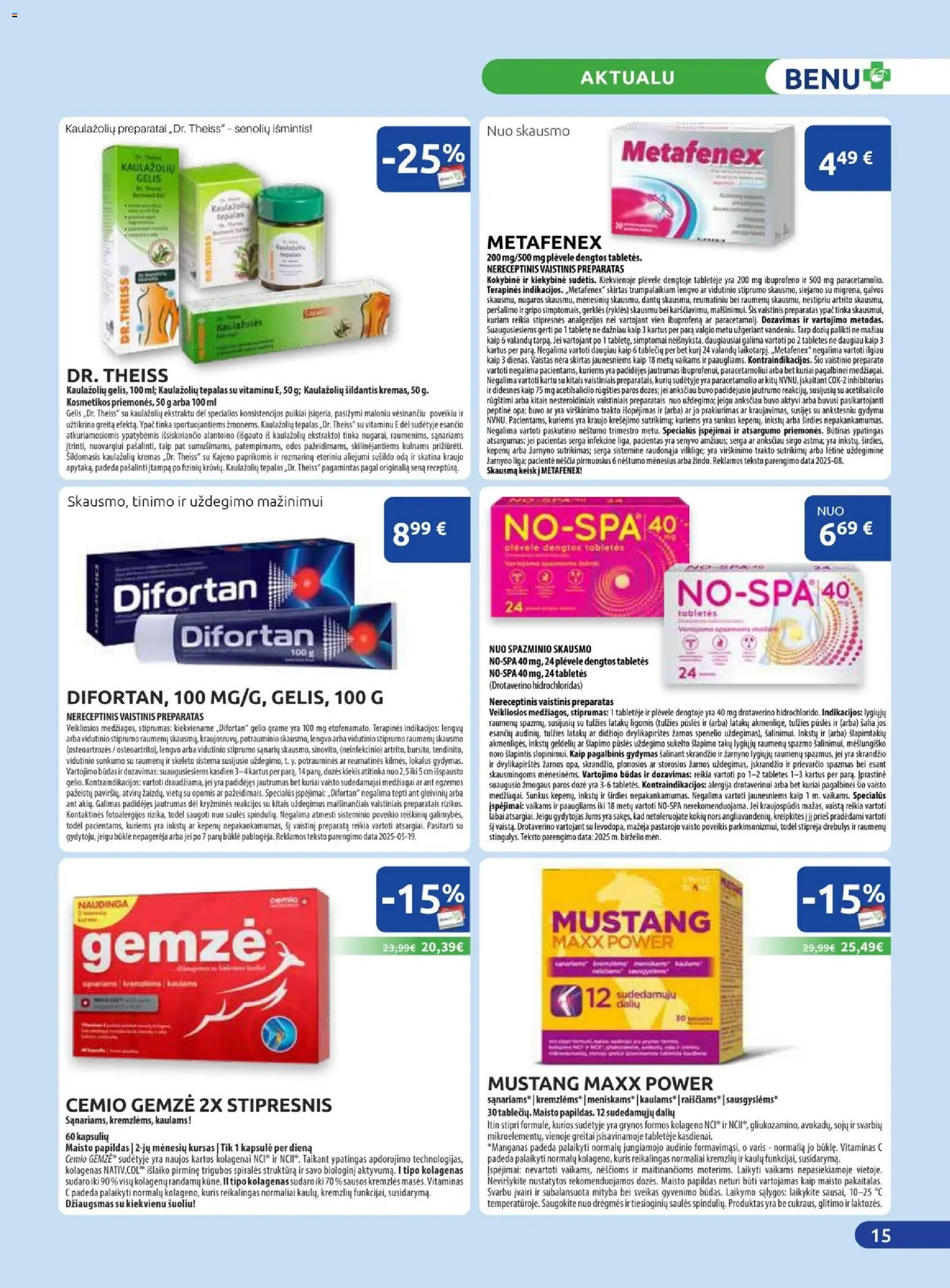 BENU akcijos nuo 01.02.2026 | Puslapis: 15 | Prekių: Kremas