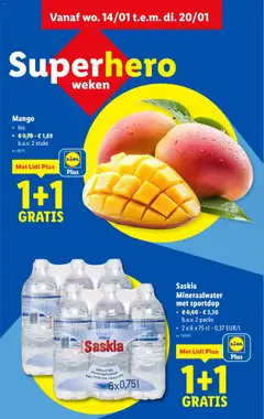 Mango, los, b.a.v. 2 stuks - Voorbeeld van een folder van Lidl, geldig van 14.01.2026 | Pagina: 2 | Producten: Mango, Mineraalwater
