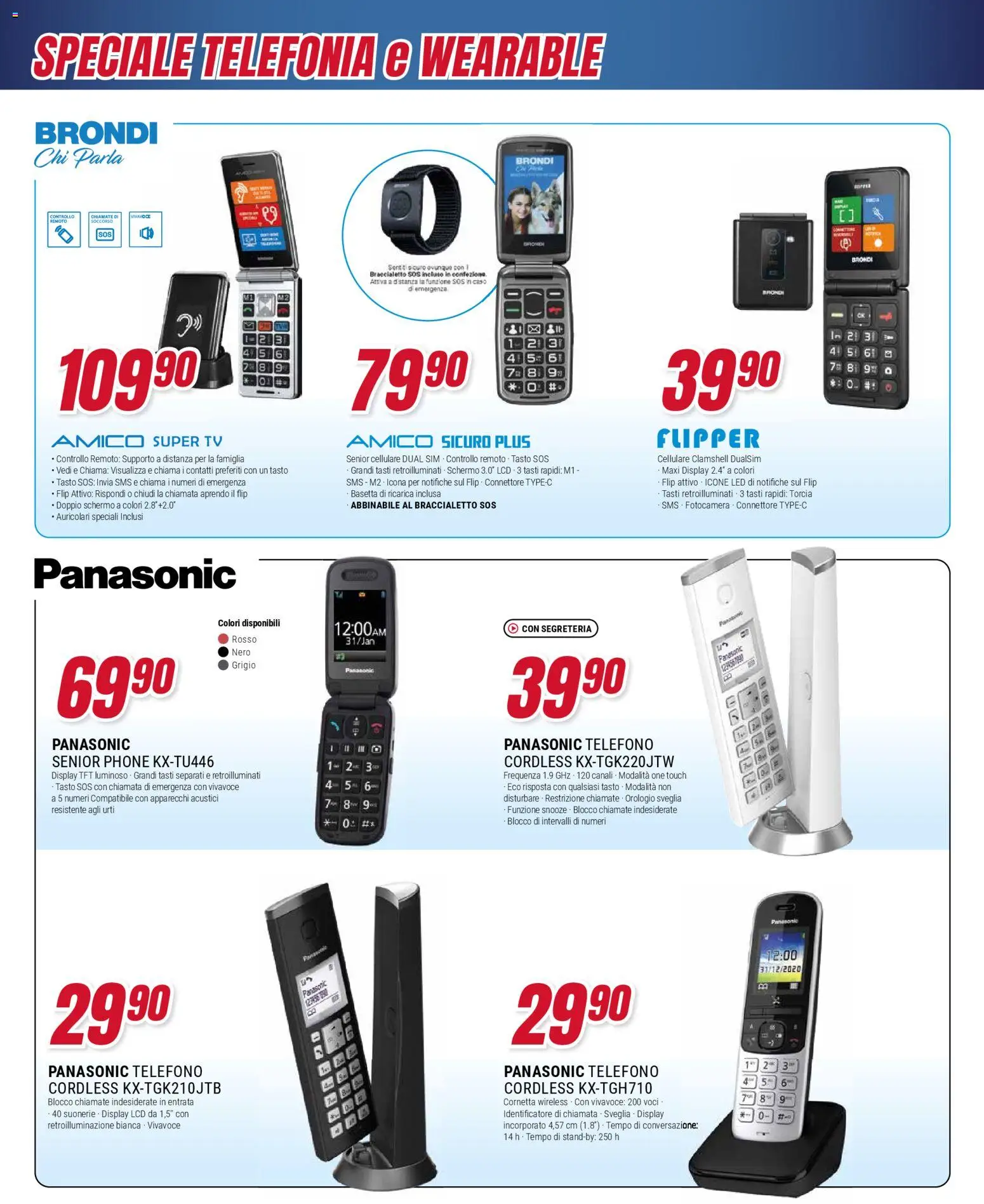 Volantino Trony del 04.12.2025 | Pagina: 46 | Prodotti: Torcia, Telefono, TV, Fotocamera