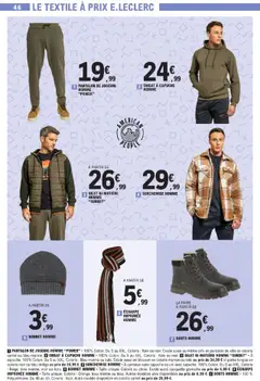 E.Leclerc - Prévisualisation de ÉCHARPE IMPRIMÉE HOMME, Taille unique. Coloris: Orange, bleu marine ou bleu. Autres modèles unis disponibles au prix de 6,99 €. valide à partir de 07.10.2025 | Page: 46