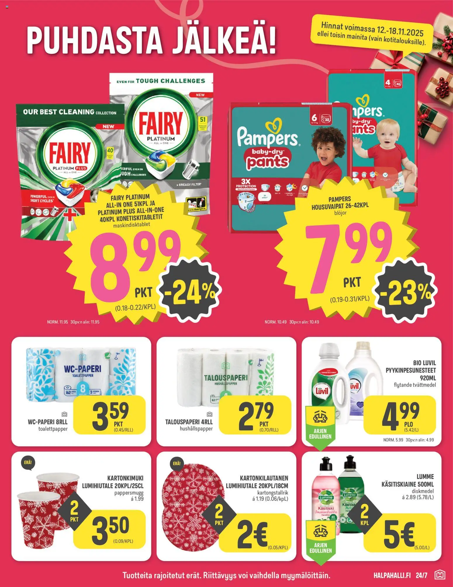 Halpa Halli - Black Friday – voimassa 12.11.2025 alkaen | Sivu: 7 | Tuotteet: Voi