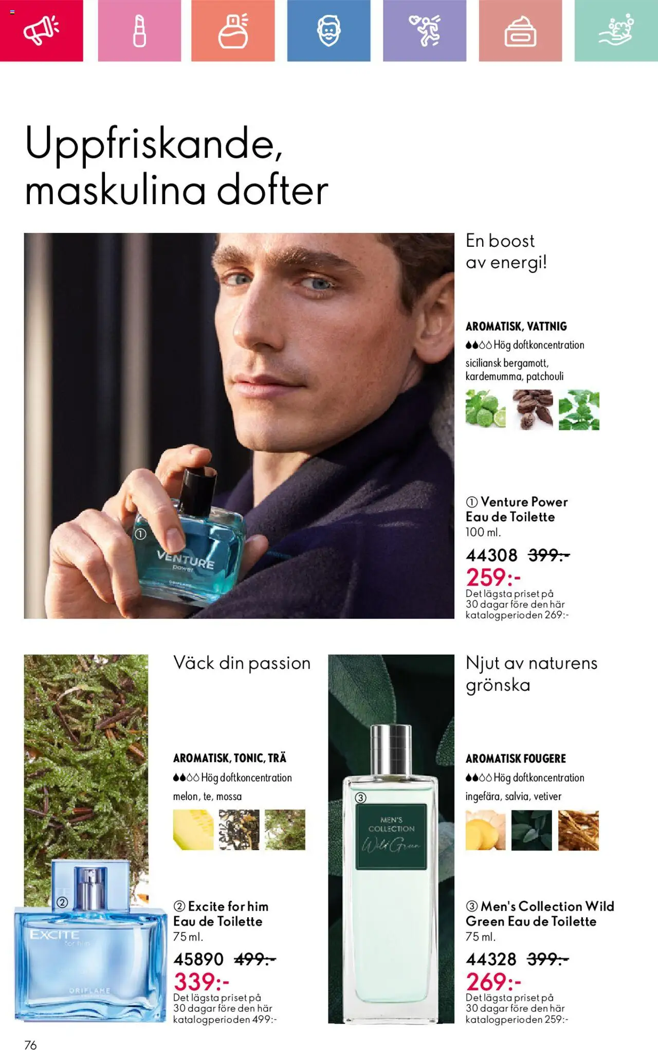 Oriflame reklamblad aktuell från 01.06.2025 | Sida: 76 | Produkter: Eau de toilette, Mössa