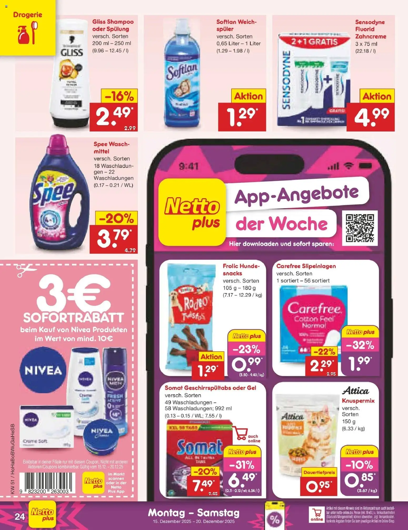 Netto Marken-Discount prospekt Stemwede-Dielingen	 – gültig ab 15.12.2025 | Seite: 32 | Produkte: Shampoo, Spülung, Spee