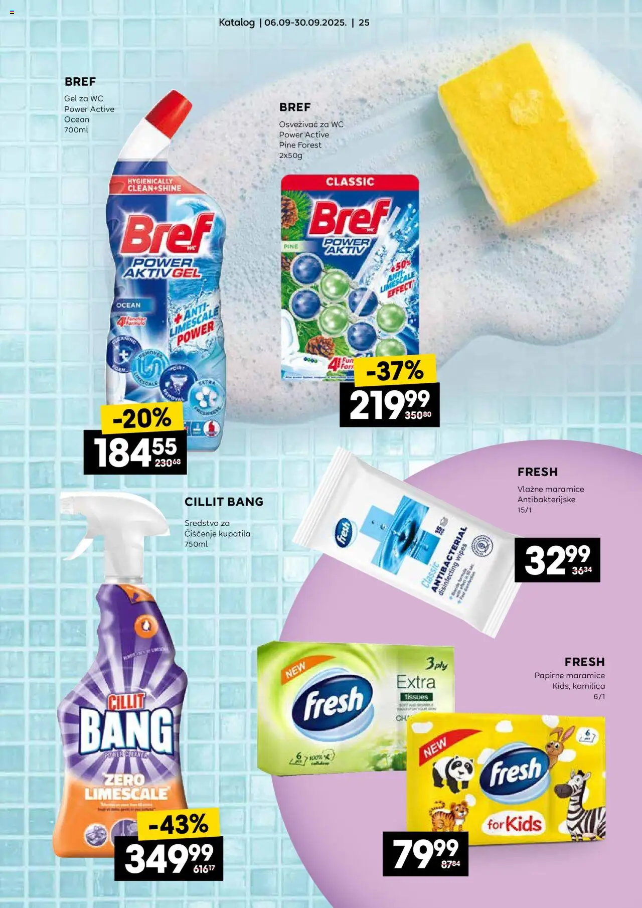 Idea katalog - važi od 06.09.2025 | Strana: 25 | Proizvode: Bref, Cillit Bang, Wc, Vlažne maramice