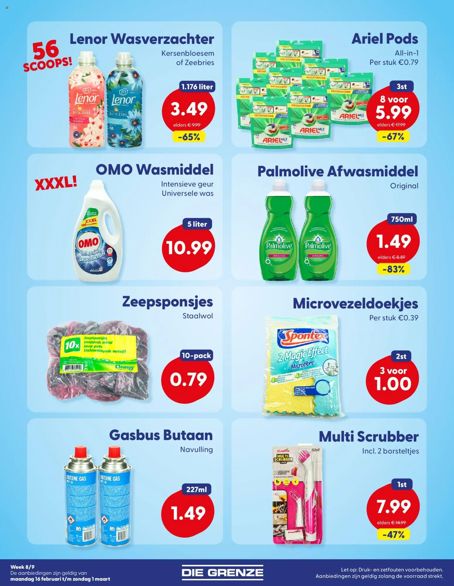 {H1} | Pagina: 8 | Producten: Wasmiddel, Wasverzachter, Pads, Was