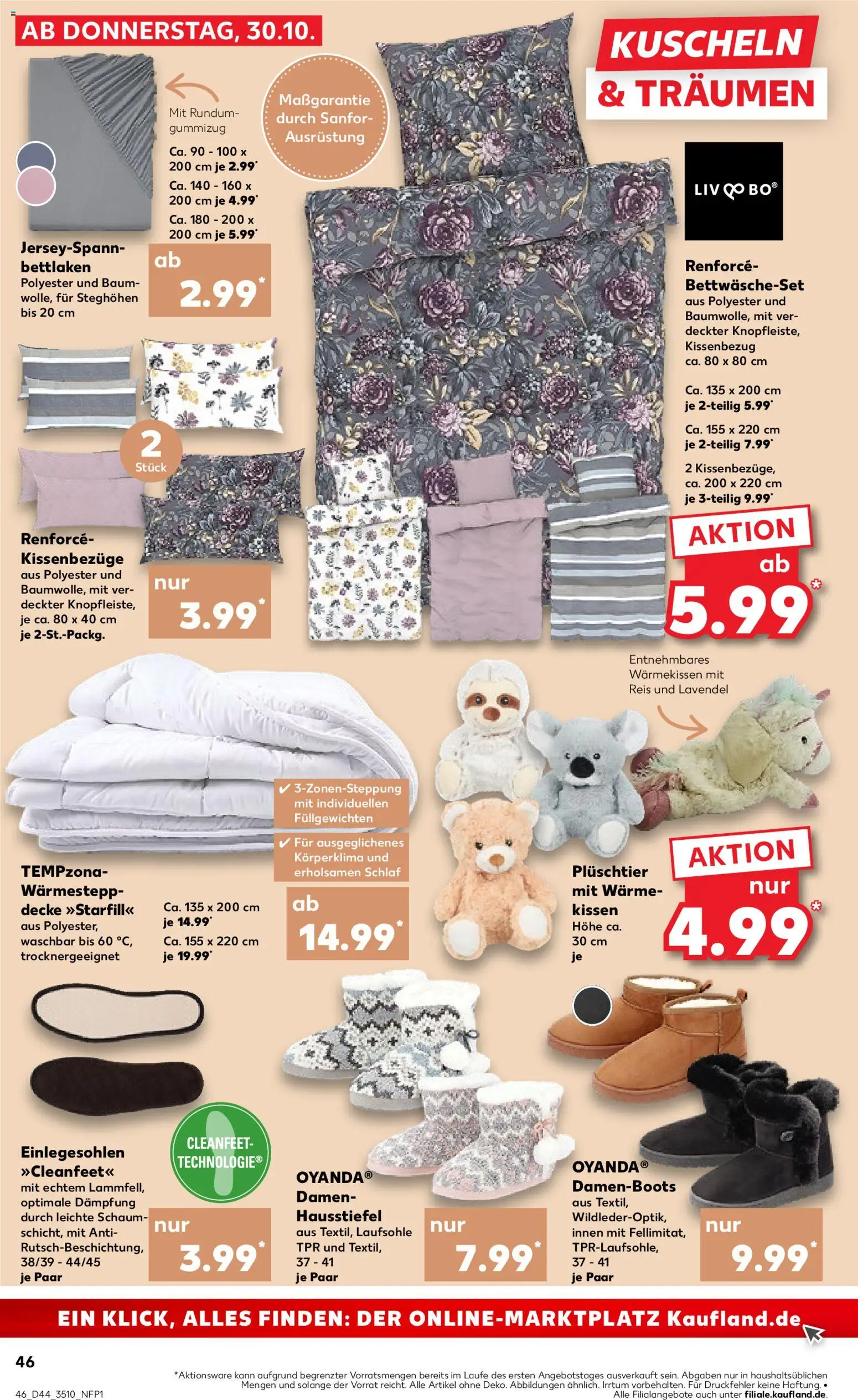 Kaufland prospekt Leipzig	 – gültig ab 30.10.2025 | Seite: 46 | Produkte: Kissen, Decke, Reis, Lavendel