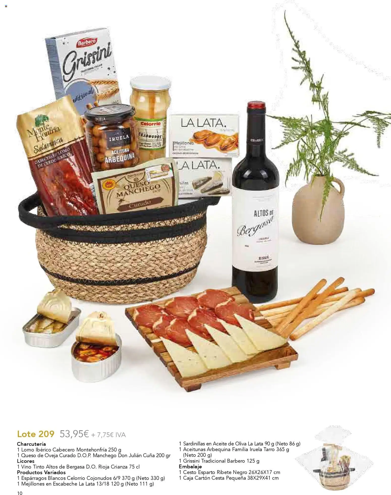 Lupa Supermercados Regalar en Navidad │ válido desde el 03.11.2025 | Página: 12 | Productos: Queso de oveja, Sardinillas, Queso, Cesta