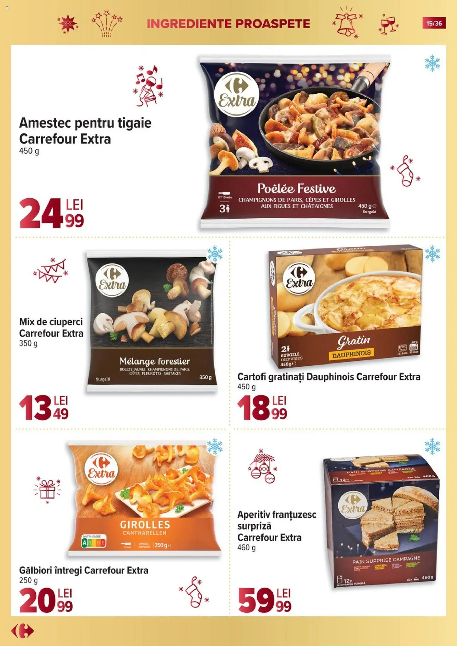 Noul catalog Carrefour – valabil de la 19.11.2025 | Pagină: 15 | Produse: Tigaie, Ciuperci, Cartofi
