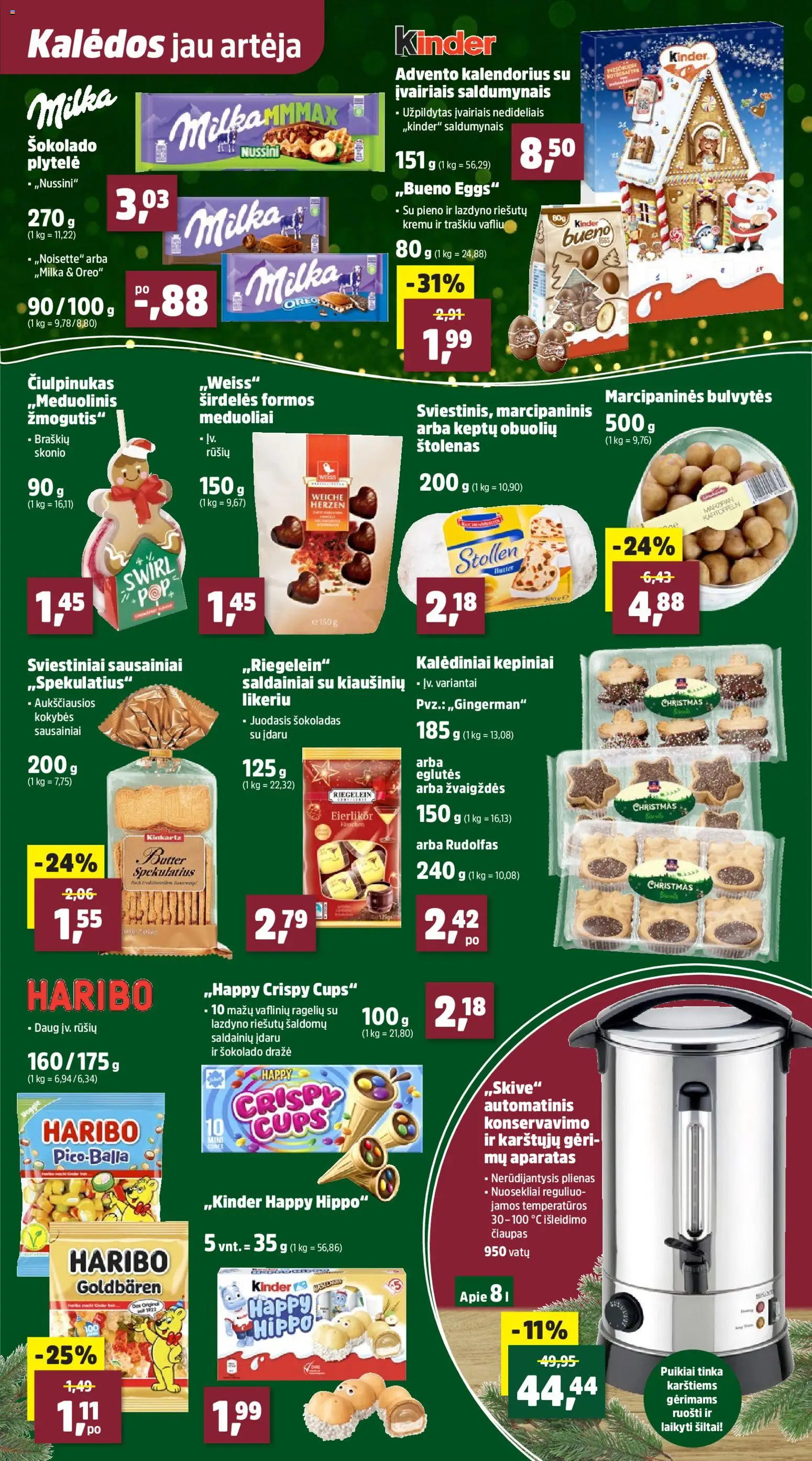 Thomas Philipps akcijos nuo 03.11.2025 | Puslapis: 15 | Prekių: Sausainiai, Šokoladas, Saldainiai