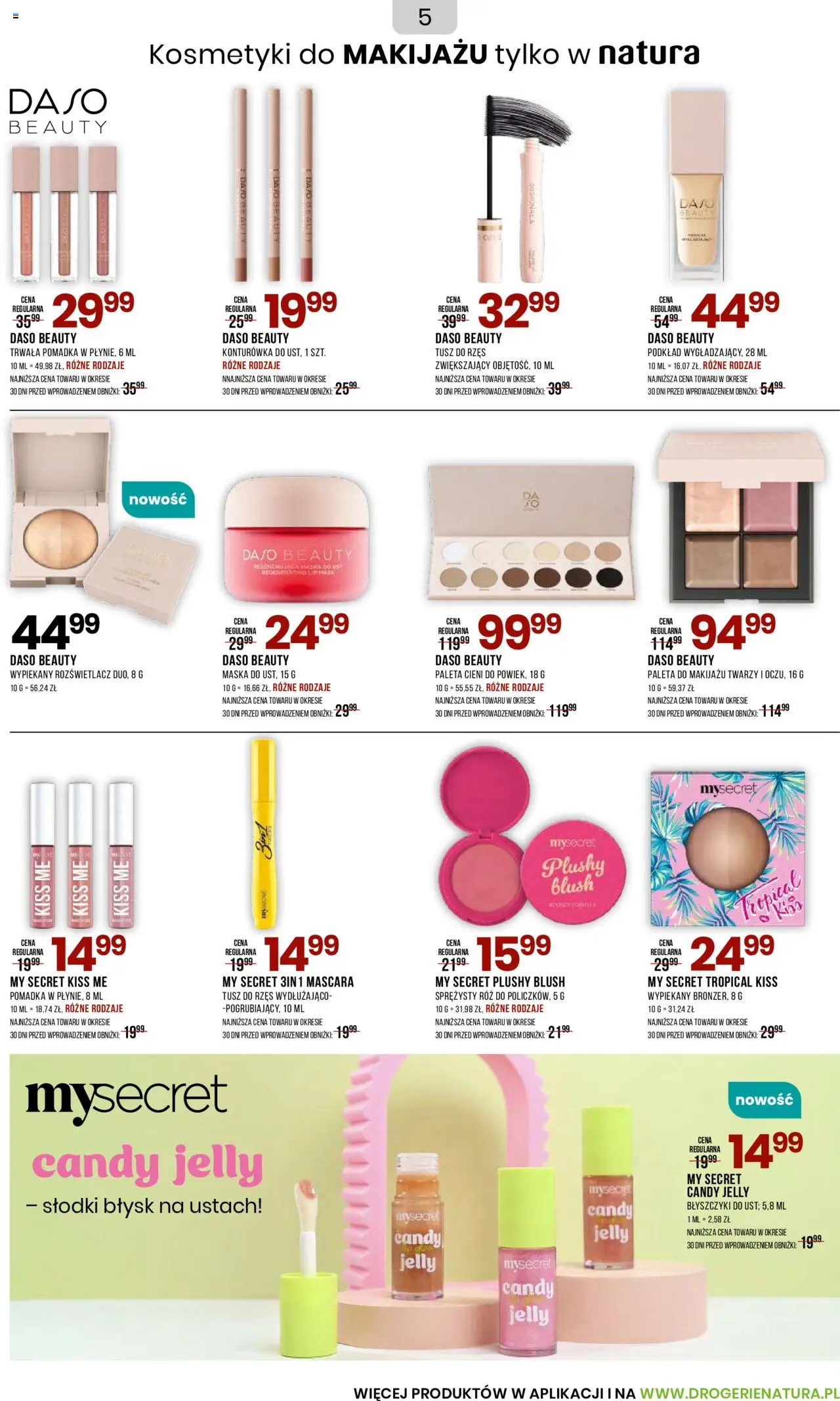 Drogerie Natura Gazetka od 03.10.2025 | Strona: 5 | Produkty: Bronzer, Rozświetlacz, Maska, Konturówka