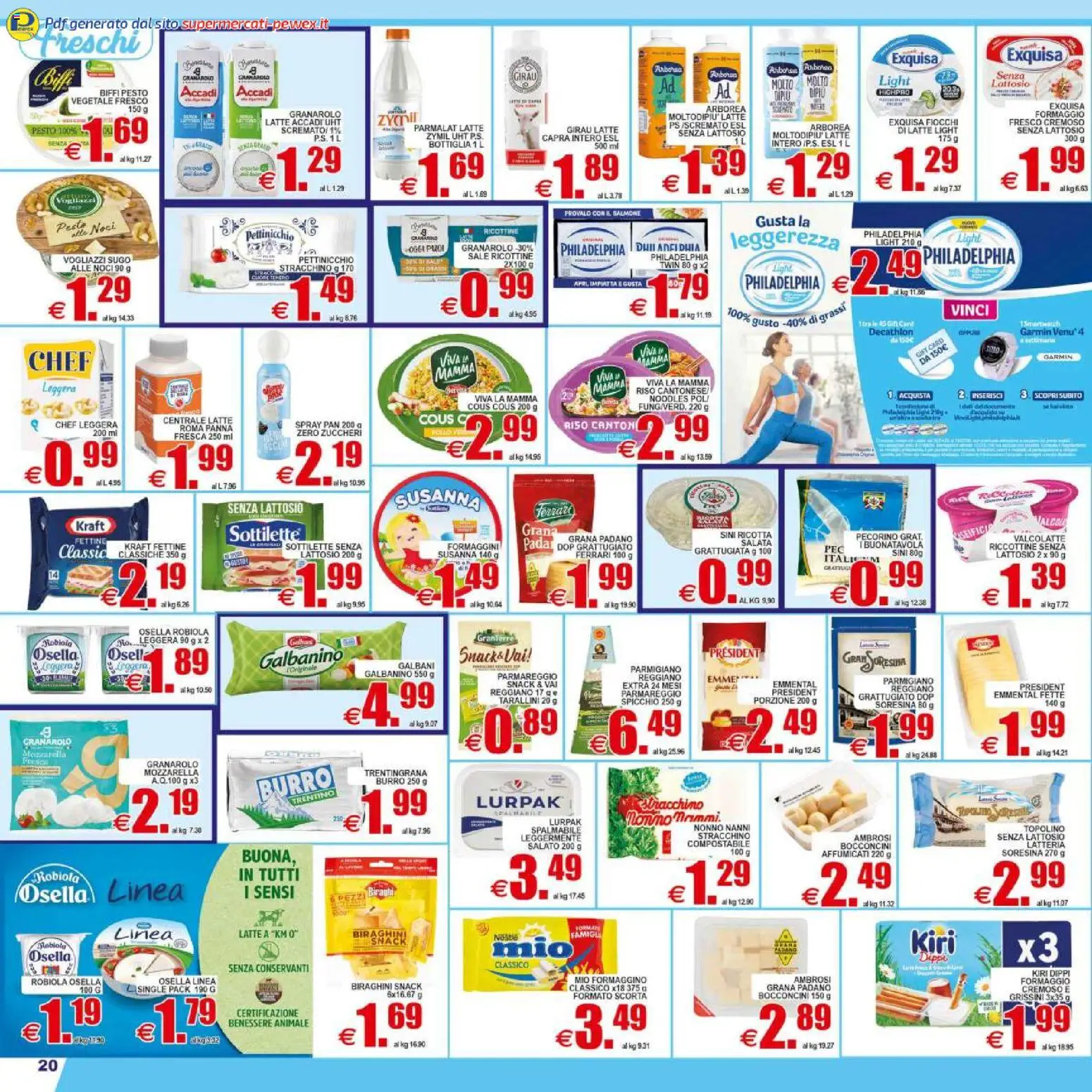 Volantino Pewex del 29.04.2026 | Pagina: 20 | Prodotti: Gin, Lima, Latte, Sugo