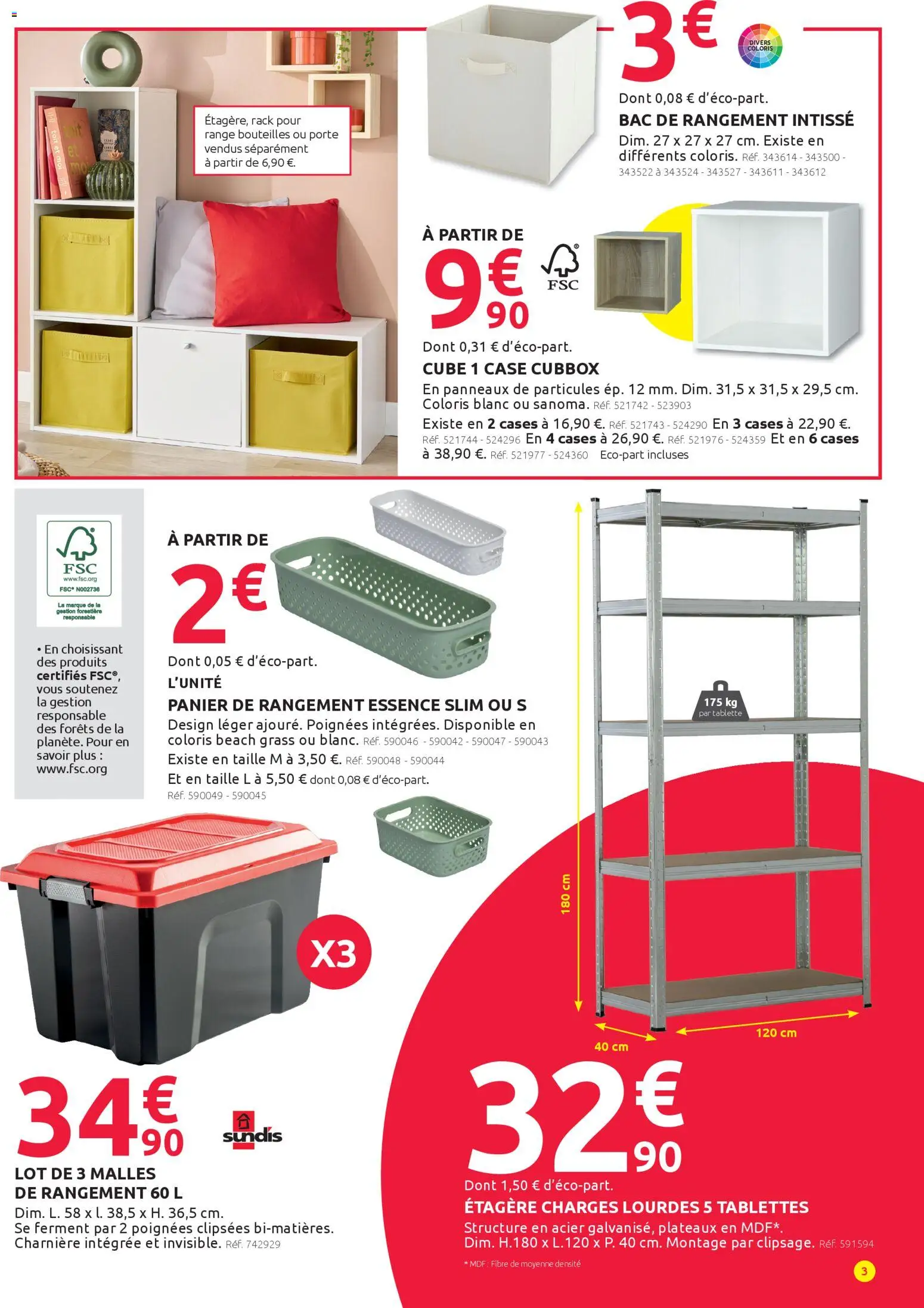 {H1} | Page: 3 | Produits: Tablette, Charnière, Poignées, Étagère