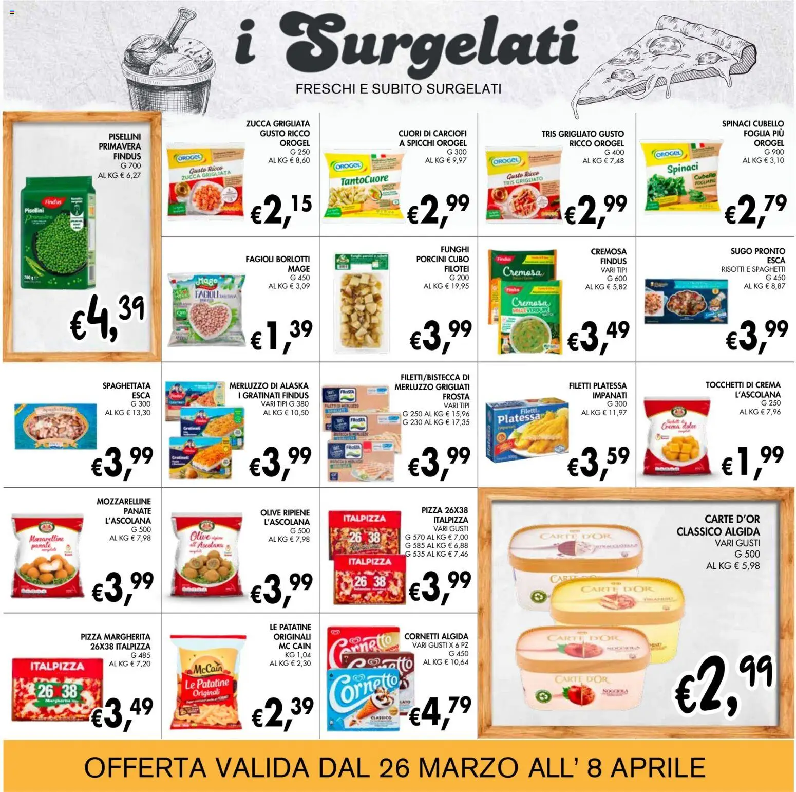 Volantino Coal del 26.03.2026 | Pagina: 9 | Prodotti: Olive, Funghi, Spinaci, Zucca