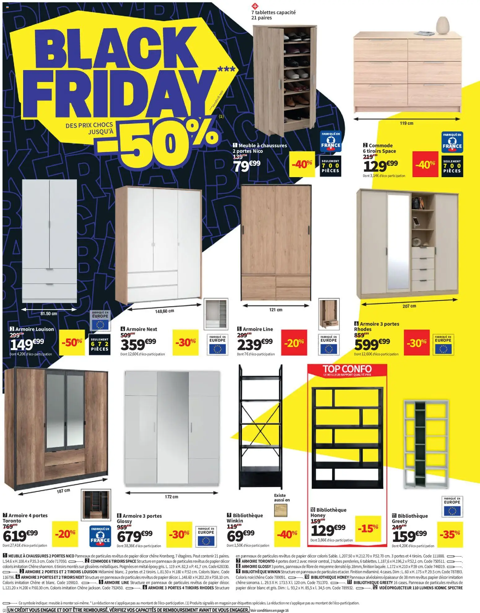 {H1} | Page: 6 | Produits: Meuble à chaussures, Poignées, Armoire, Commode