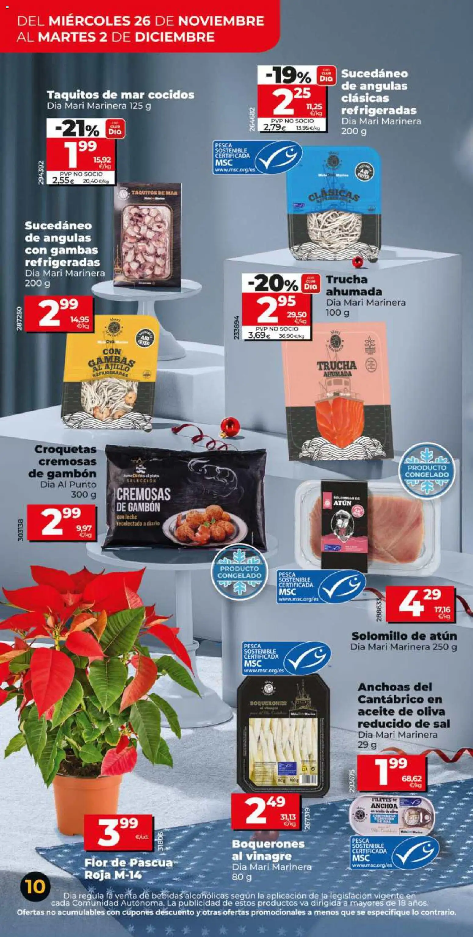 Dia - folleto Market │ válido desde el 26.11.2025 | Página: 10 | Productos: Leche, Aceite, Aceite de oliva, Croquetas