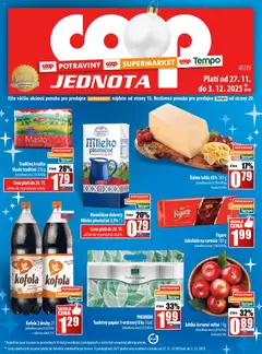 COOP Jednota leták platný od 27.11.2025