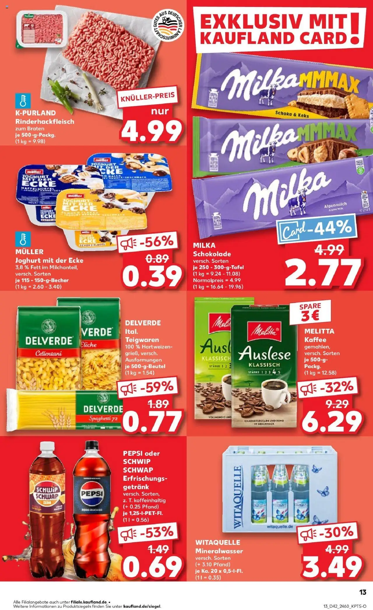 Kaufland prospekt Nördlingen	 – gültig ab 19.10.2025 | Seite: 13 | Produkte: Melitta, Melitta kaffee, Kaffee, Milka