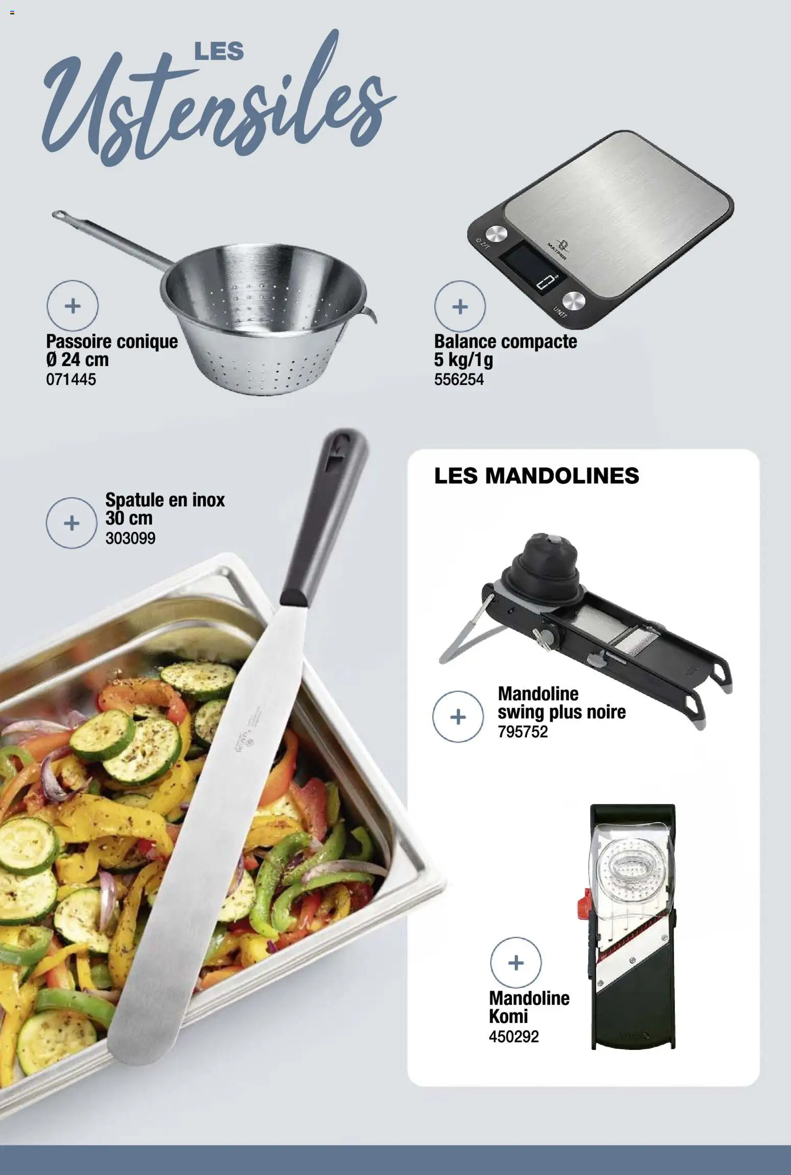 {H1} | Page: 32 | Produits: Passoire, Spatule