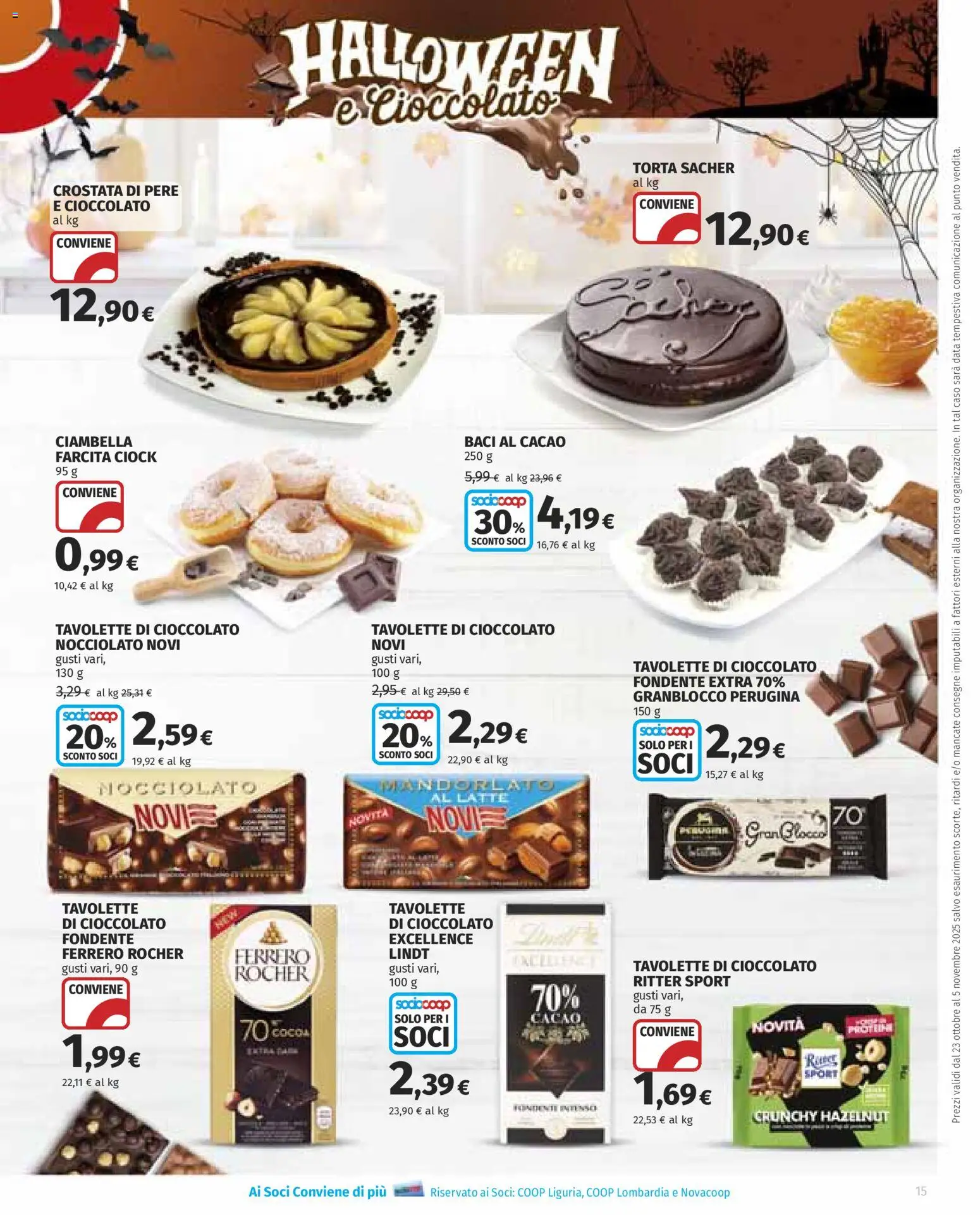 Volantino Ipercoop del 23.10.2025 | Pagina: 15 | Prodotti: Cioccolato, Latte, Data, Cacao