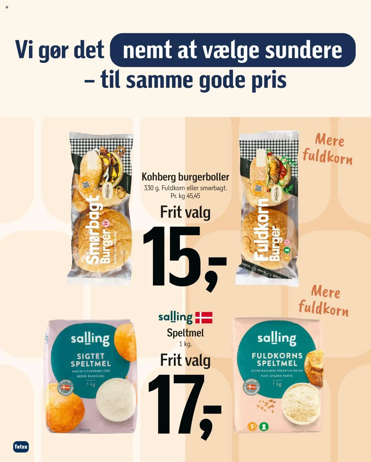 Føtex tilbudsavis – gyldig fra 10.10.2025 | Side: 57 | Produkter: Hvedemel, Burgerboller