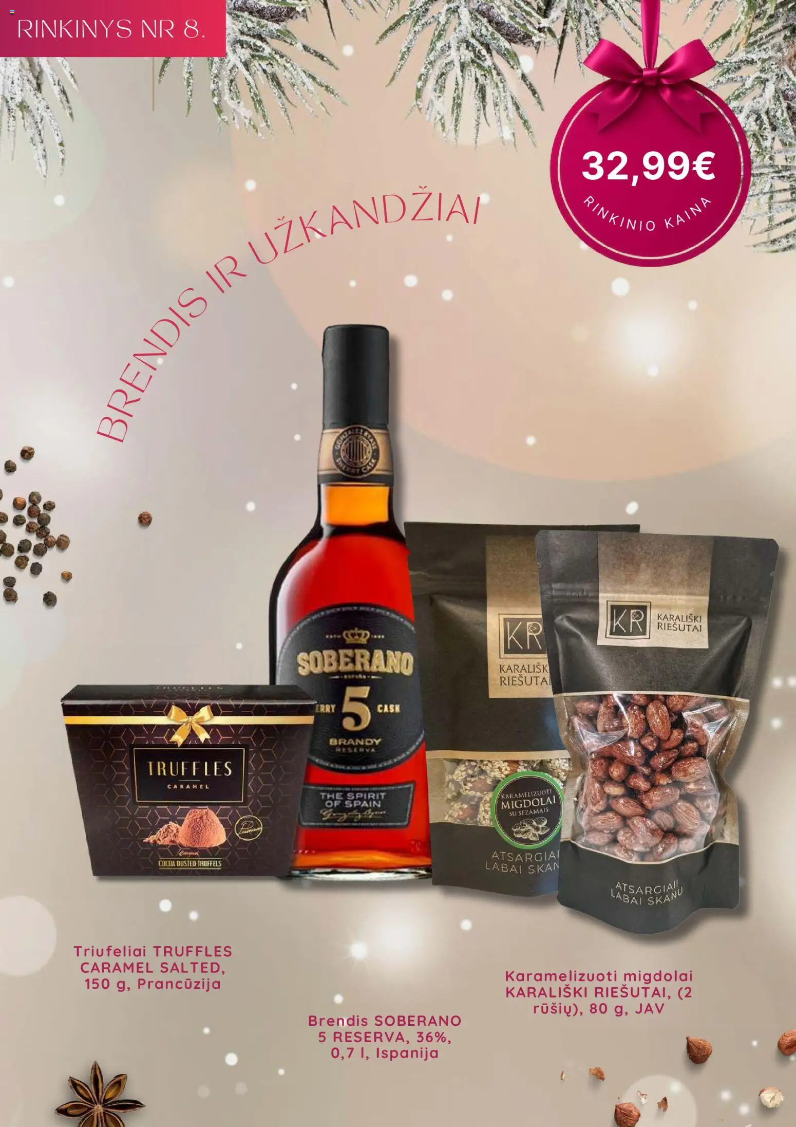 VYNOTEKA akcijos nuo 03.11.2025 | Puslapis: 16 | Prekių: Riešutai