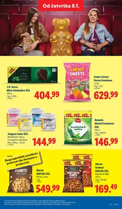 Alesto hrskavi kikiriki XXL Paprika ili BBQ, Crispy coated peanuts, paprika or BBQ flavour, 250 g - pregled Lidl kataloga - važi od 08.01.2026 | Strana: 41