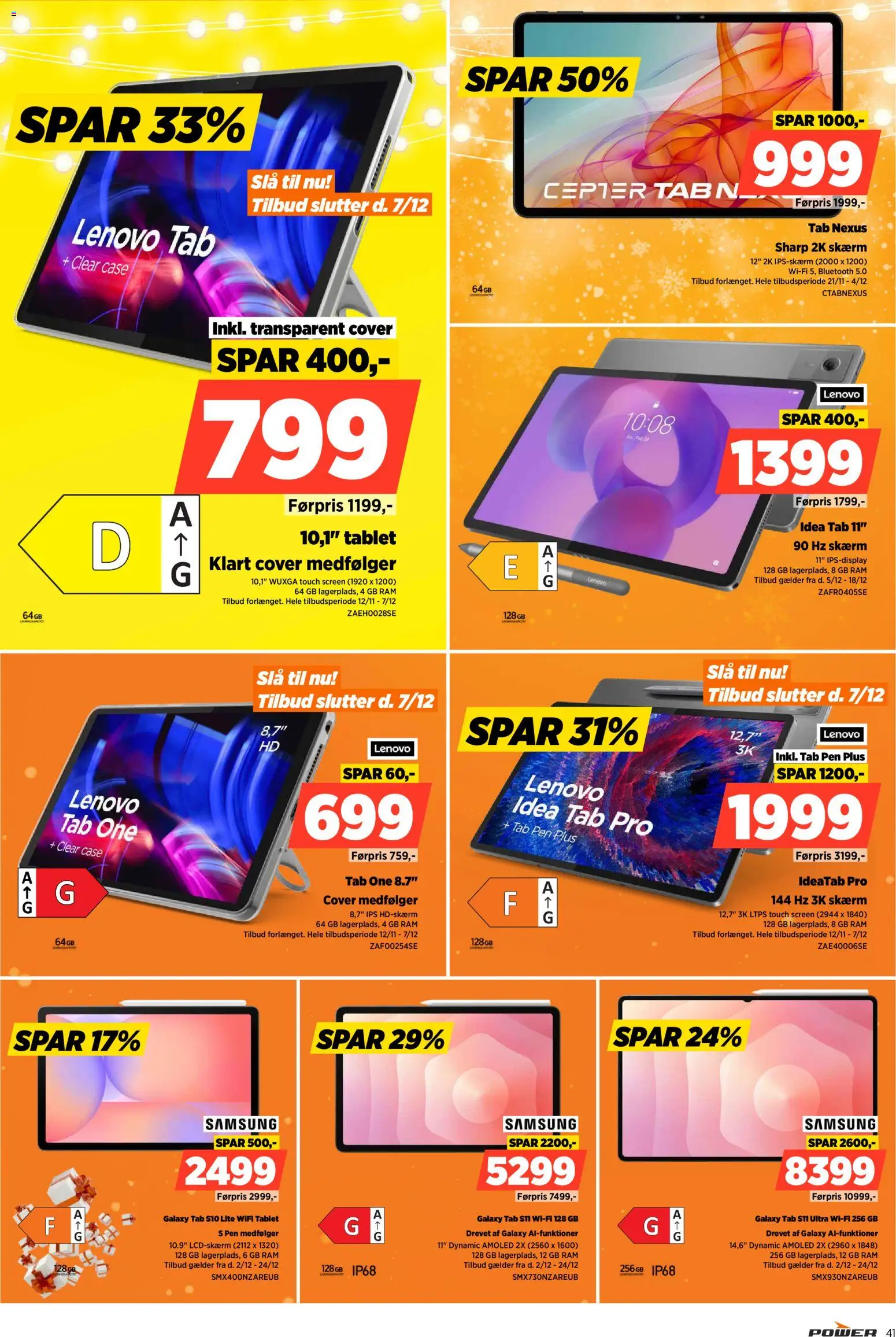 Power tilbudsavis – gyldig fra 02.12.2025 | Side: 41 | Produkter: RAM, Case, Skærm, Tablet