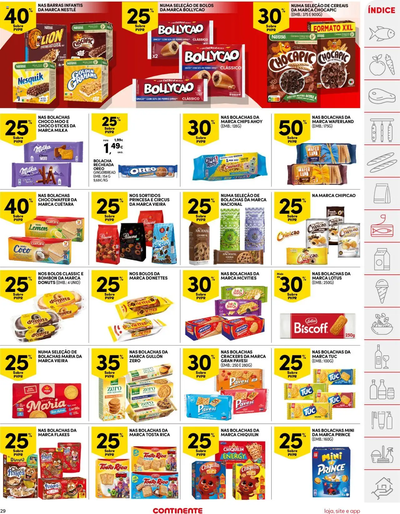 Continente folheto │ válido de 07.10.2025 | Página: 29 | Produtos: Ferro, Milka bolachas, Nestlé, Chocolate