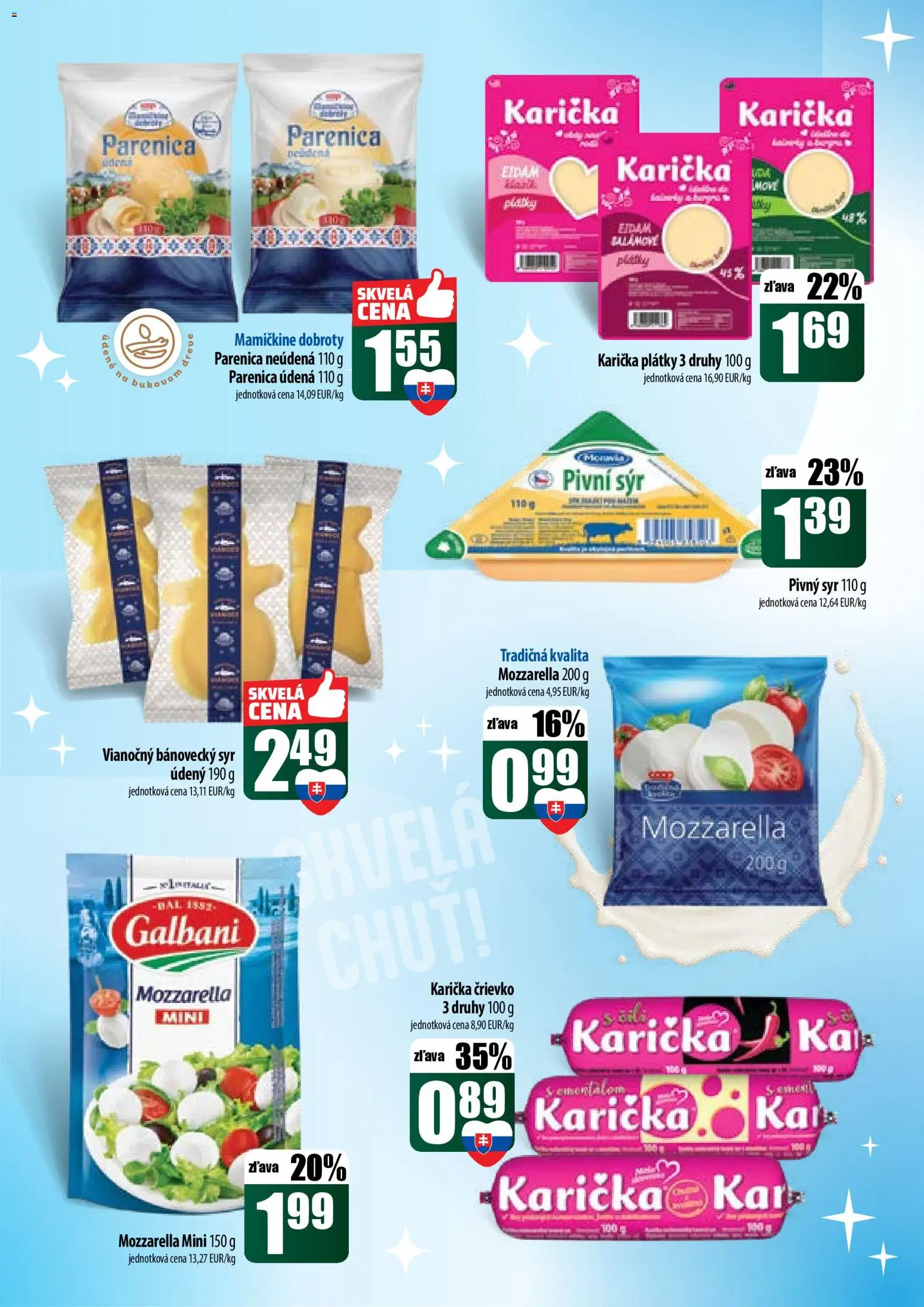 Nové COOP Jednota akcie – leták je platný od 11.12.2025 | Strana: 20 | Produkty: Syr, Eidam, Mozzarella