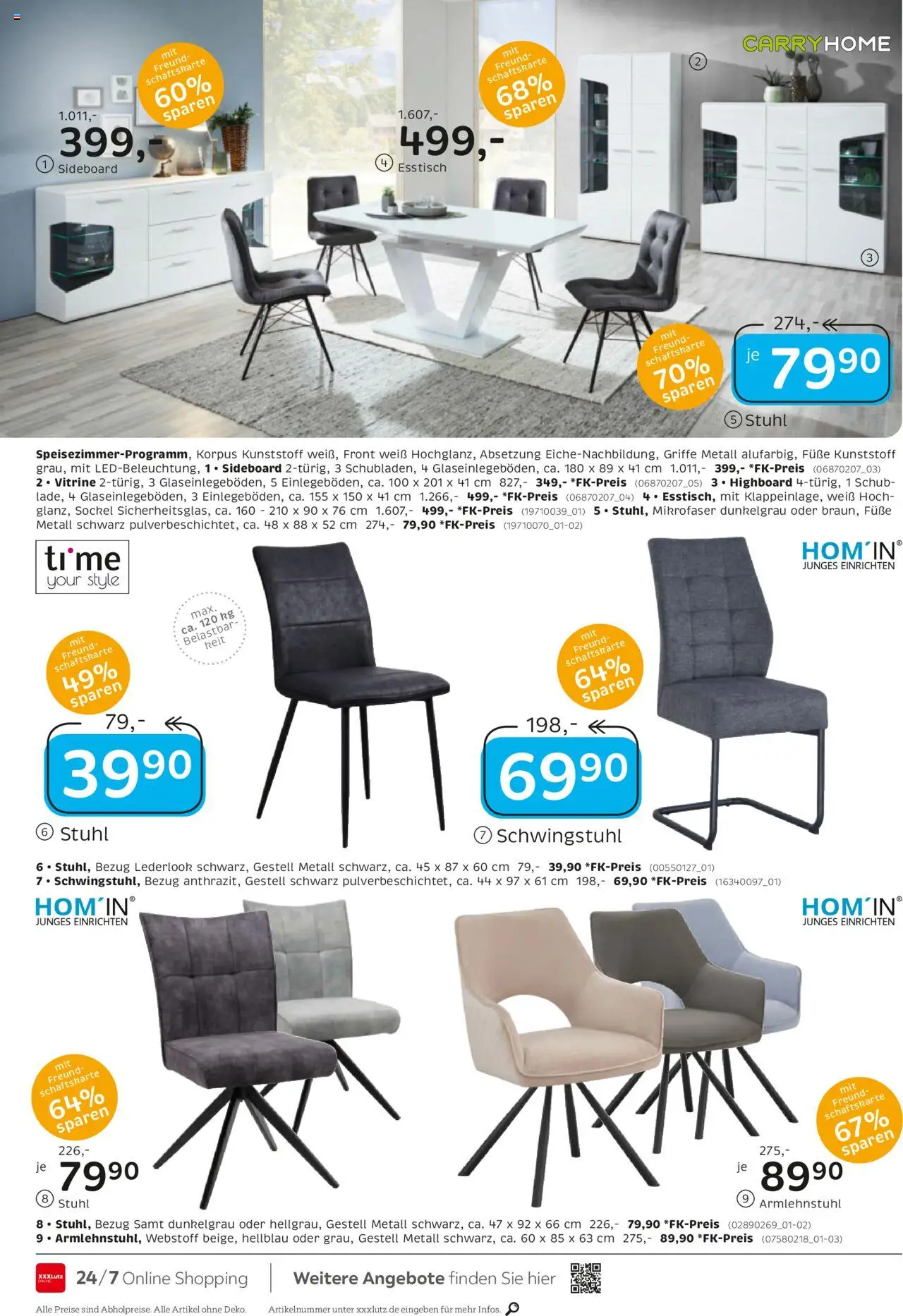XXXL Lutz Junges Wohnen - gültig ab dem 28.07.2025 | Seite: 10 | Produkte: Sideboard, HIghboard, Esstisch, Stuhl