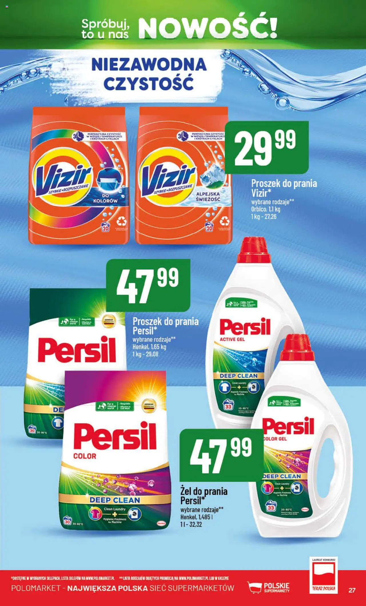 POLOmarket Gazetka - Nowości od 14.08.2025 | Strona: 27 | Produkty: Persil, Proszek do prania