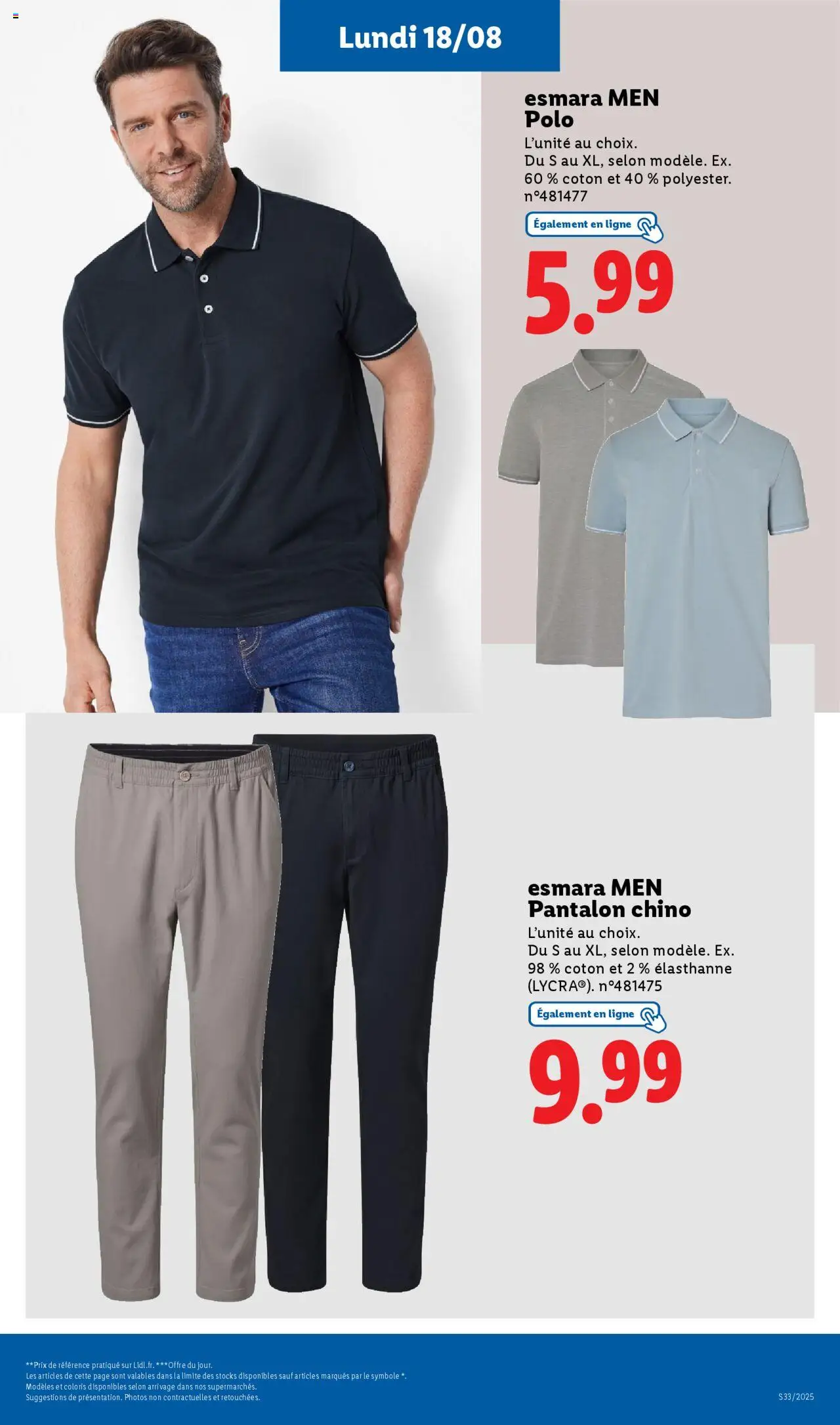  | Page: 39 | Produits: Polo, Coton, Pantalon