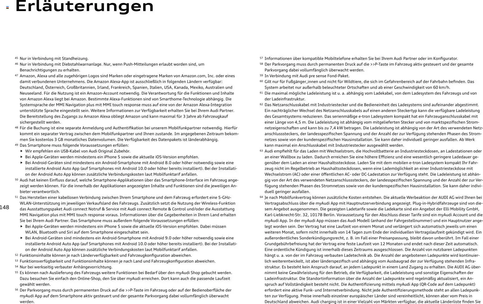 Audi Q8 – gültig ab 28.10.2025 | Seite: 148 | Produkte: Navigation, Smartphones, Iphone, Smartphone