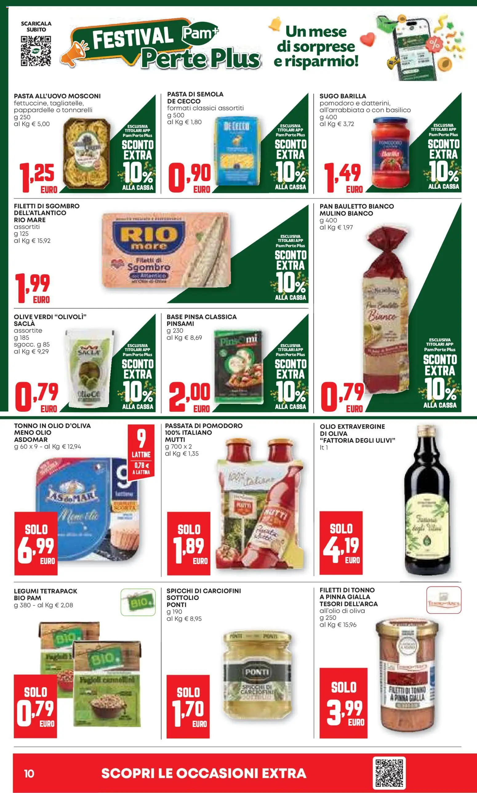 Volantino PAM del 06.11.2025 | Pagina: 10 | Prodotti: Legumi, Olive, Mutti, Sugo