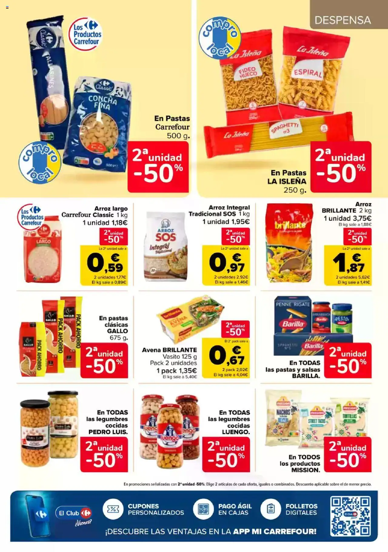 Carrefour folleto │ válido desde el 09.06.2025 | Página: 23 | Productos: Καλτσάκια μισά, Arroz, Pasta