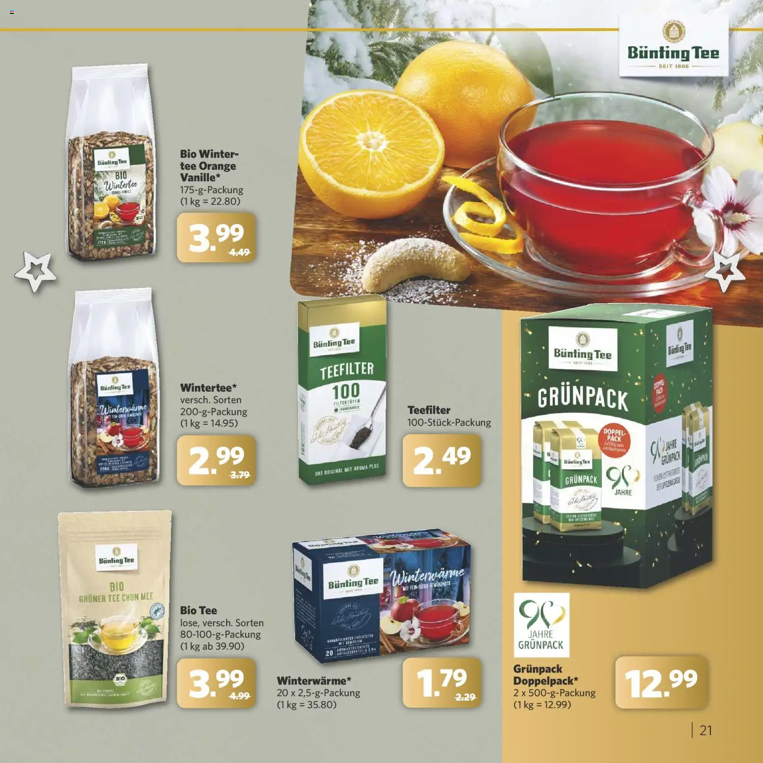 Combi - Festliche Momente – gültig ab 24.11.2025 | Seite: 21 | Produkte: Tee