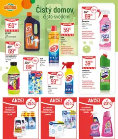 Náhled letáku Globus leták - Jarní úklid od 11.03.2026 | Strana: 4 | Produkty: Globus, Hydroxid sodný, Domestos, Vanish