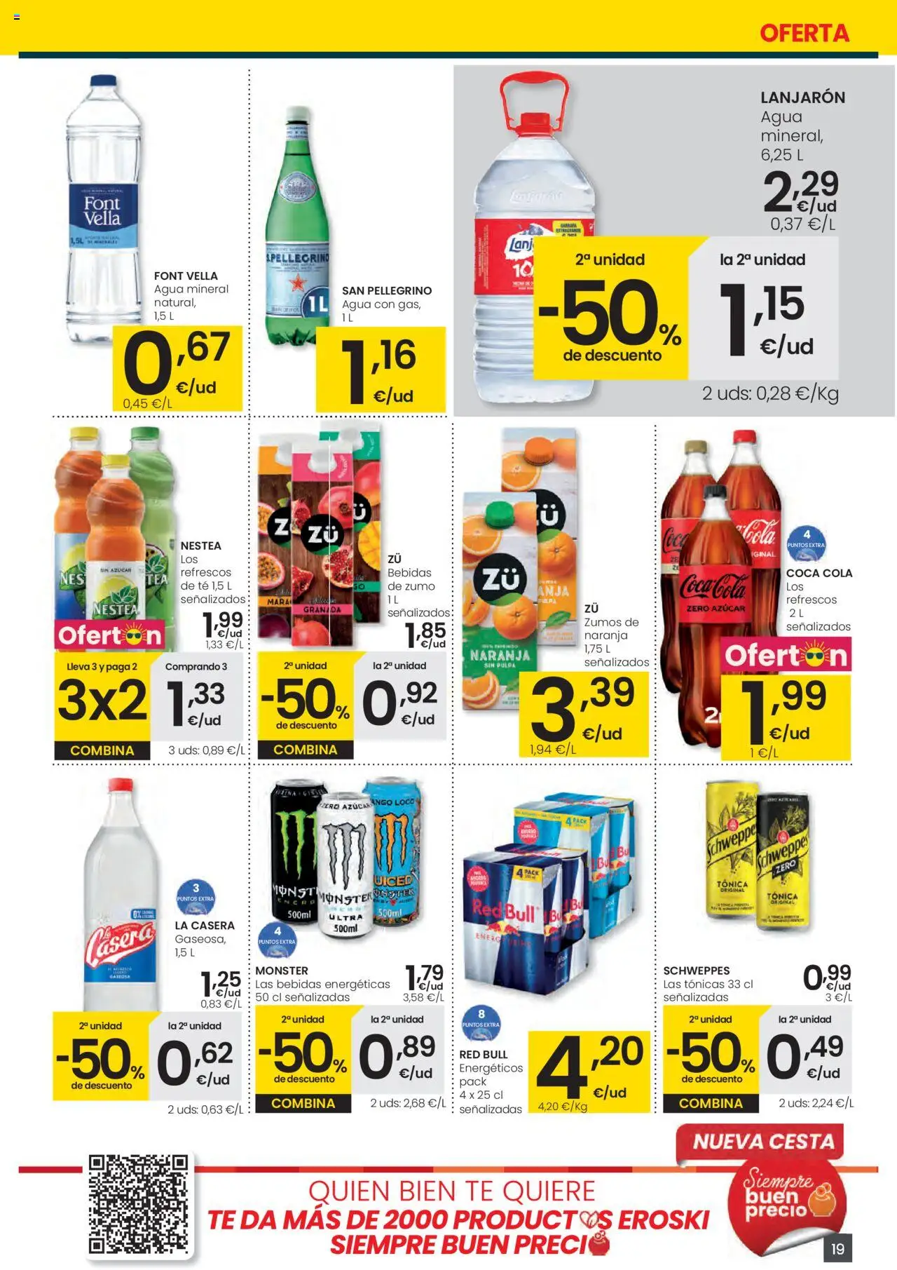 Eroski - Para conquistarte Mercat │ válido desde el 12.06.2025 | Página: 19 | Productos: Ροζ πιπέρι, Té, Agua mineral, Cesta