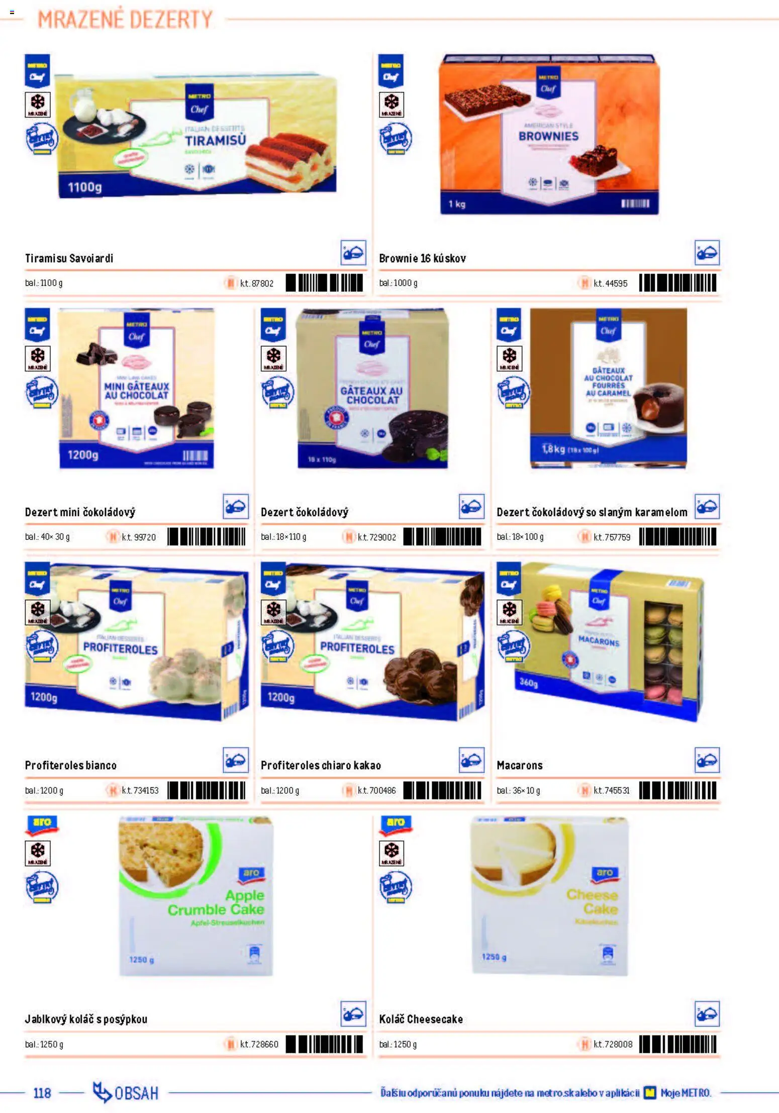Nové Metro akcie – leták je platný od 05.12.2025 | Strana: 118 | Produkty: Koláč, Apple, Kakao