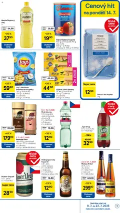 Tesco leták - Hypermarket od 09.07.2025 | Strana: 9 | Produkty: Plech, Nescafé, Cukr, Lay's