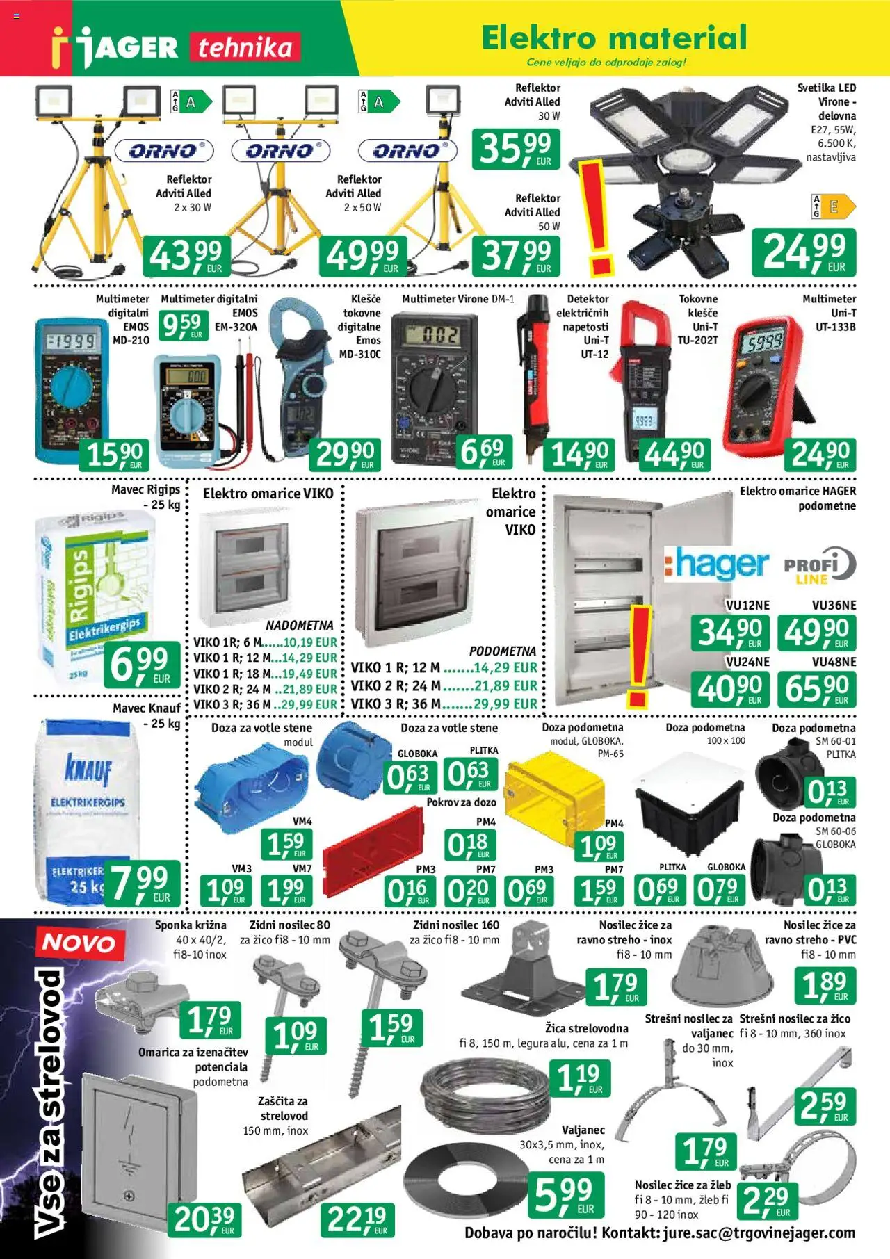 Novi Jager katalog ponudbe – veljaven od 22.10.2025 | Stran: 4 | Izdelki: Svetilka, Omarica