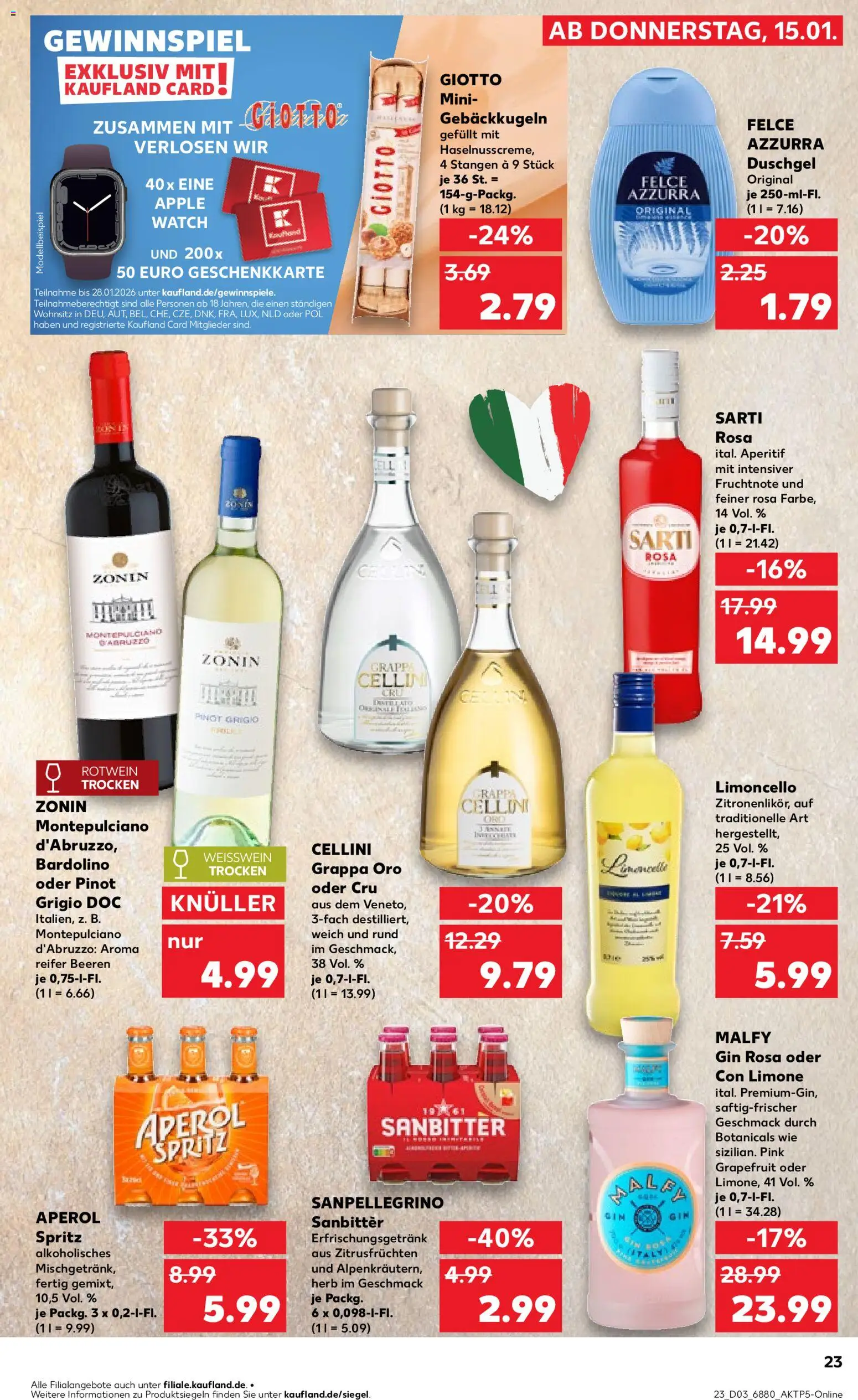 Kaufland prospekt Völklingen	 – gültig ab 18.01.2026 | Seite: 23 | Produkte: Weißwein, Rotwein trocken, Apple, Grapefruit