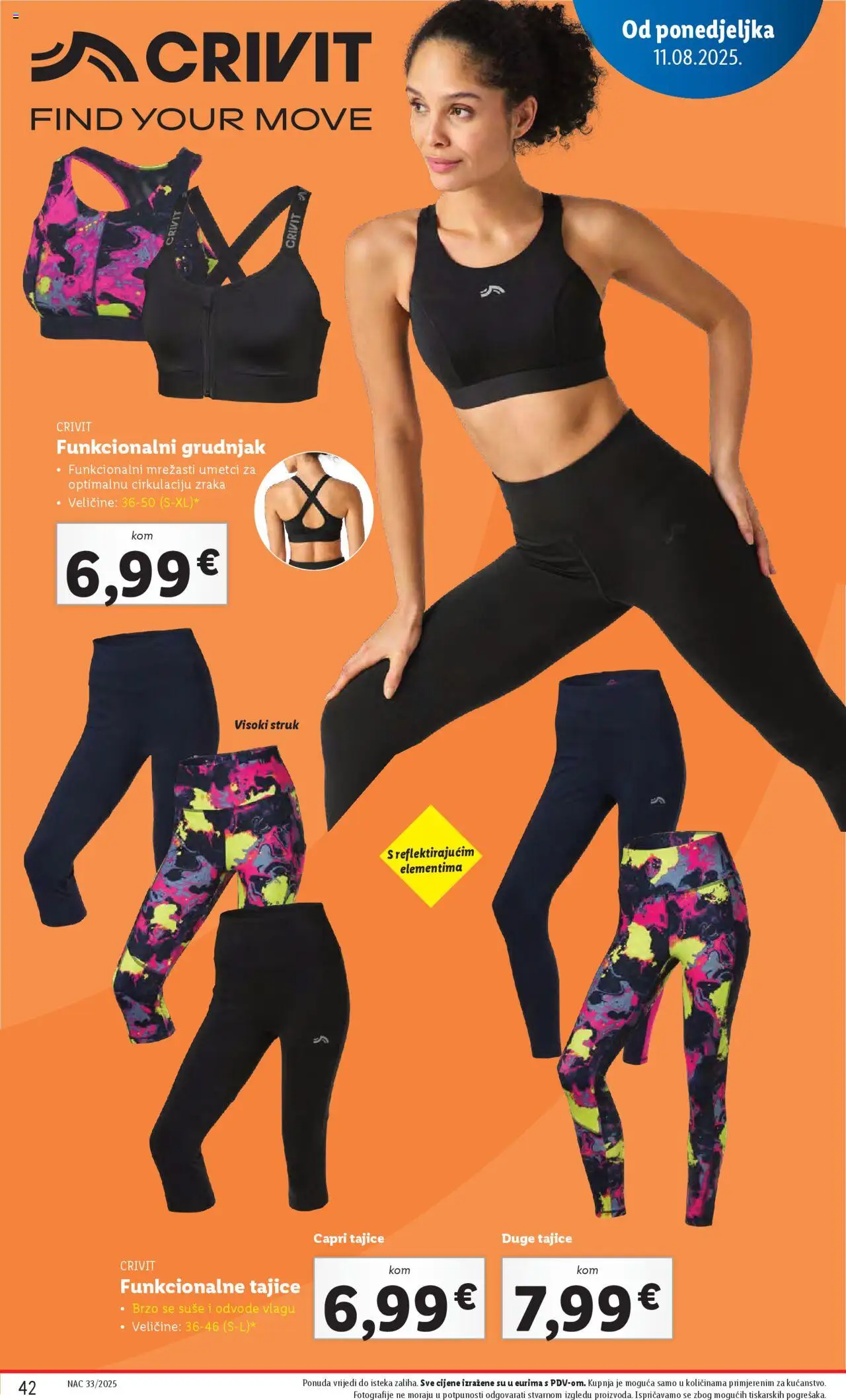 Lidl katalog | vrijedi od 11.08.2025 | Stranica: 42 | Proizvodi: Grudnjak, Tajice