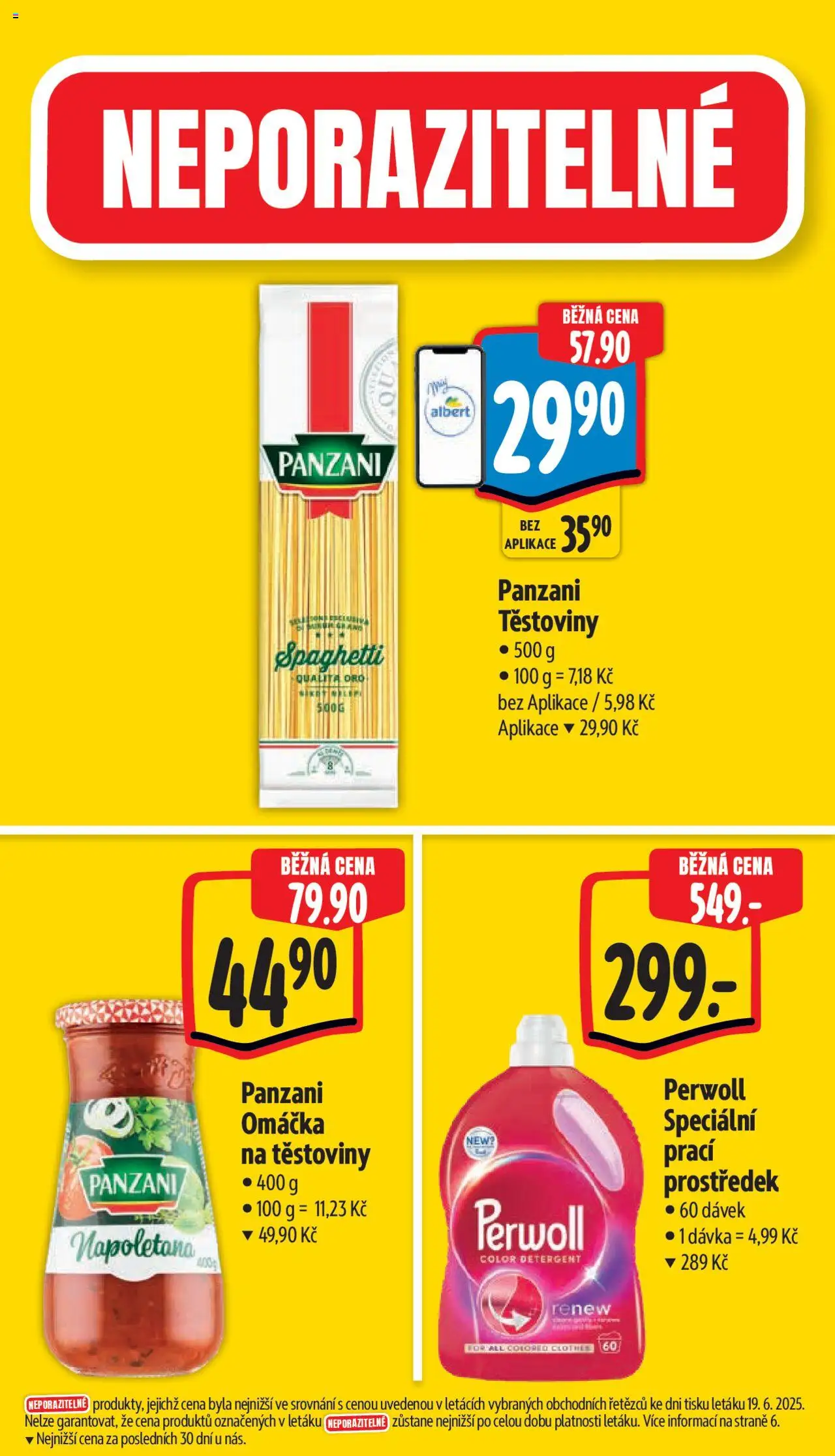 Albert leták - Supermarket od 25.06.2025 | Strana: 5 | Produkty: Prací prostředek, Těstoviny, Perwoll, Těstoviny Panzani