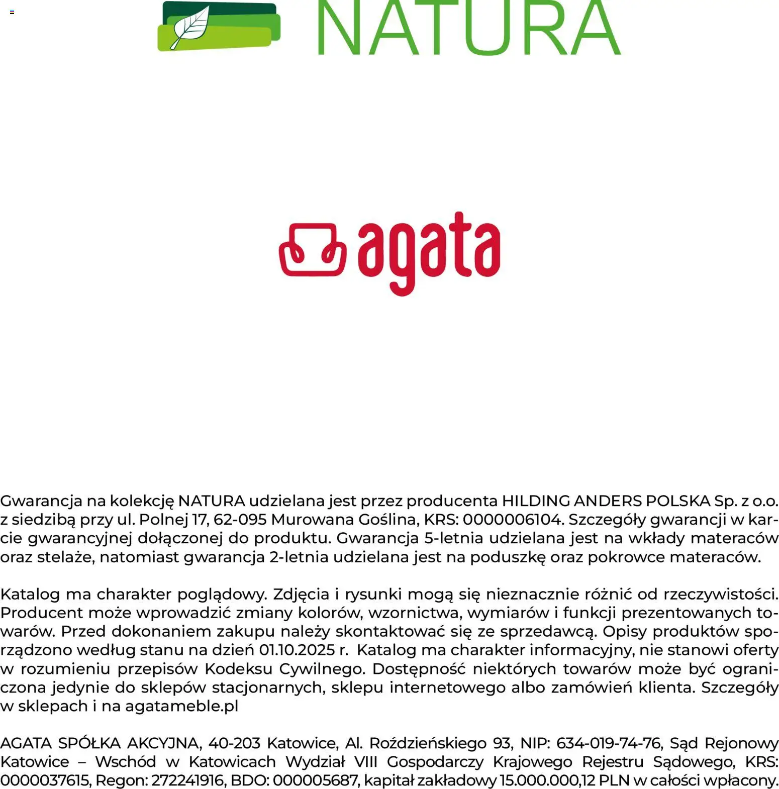 Salony Agata Gazetka - Natura od 27.01.2026 | Strona: 36