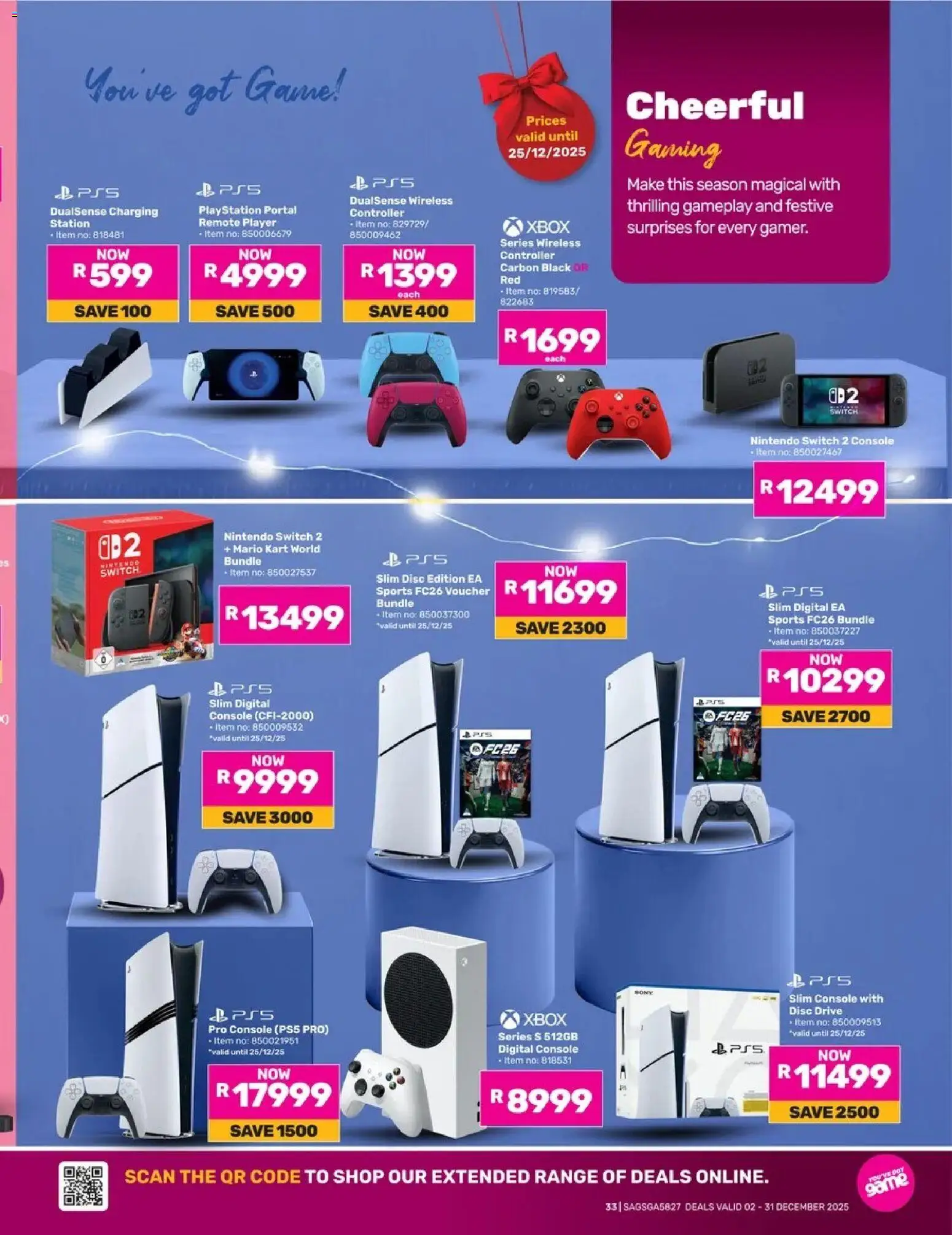 New Game catalogue – valid from 02.12.2025 | Page: 33 | Products: Player, Playstation, Remote, Switch