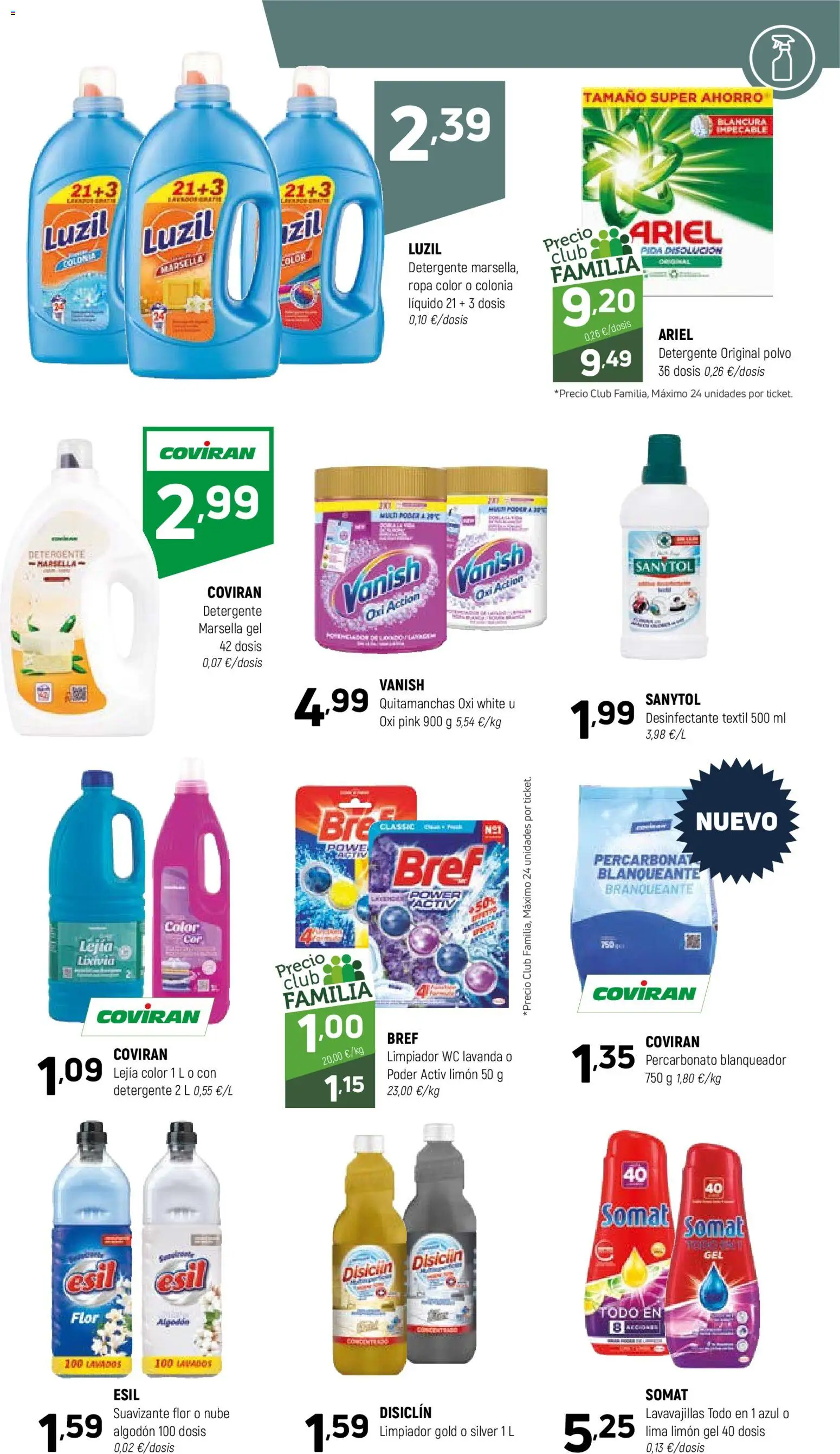 Coviran - Vizcaya │ válido desde el 24.02.2026 | Página: 15 | Productos: Lima, Quitamanchas, Ropa, Suavizante