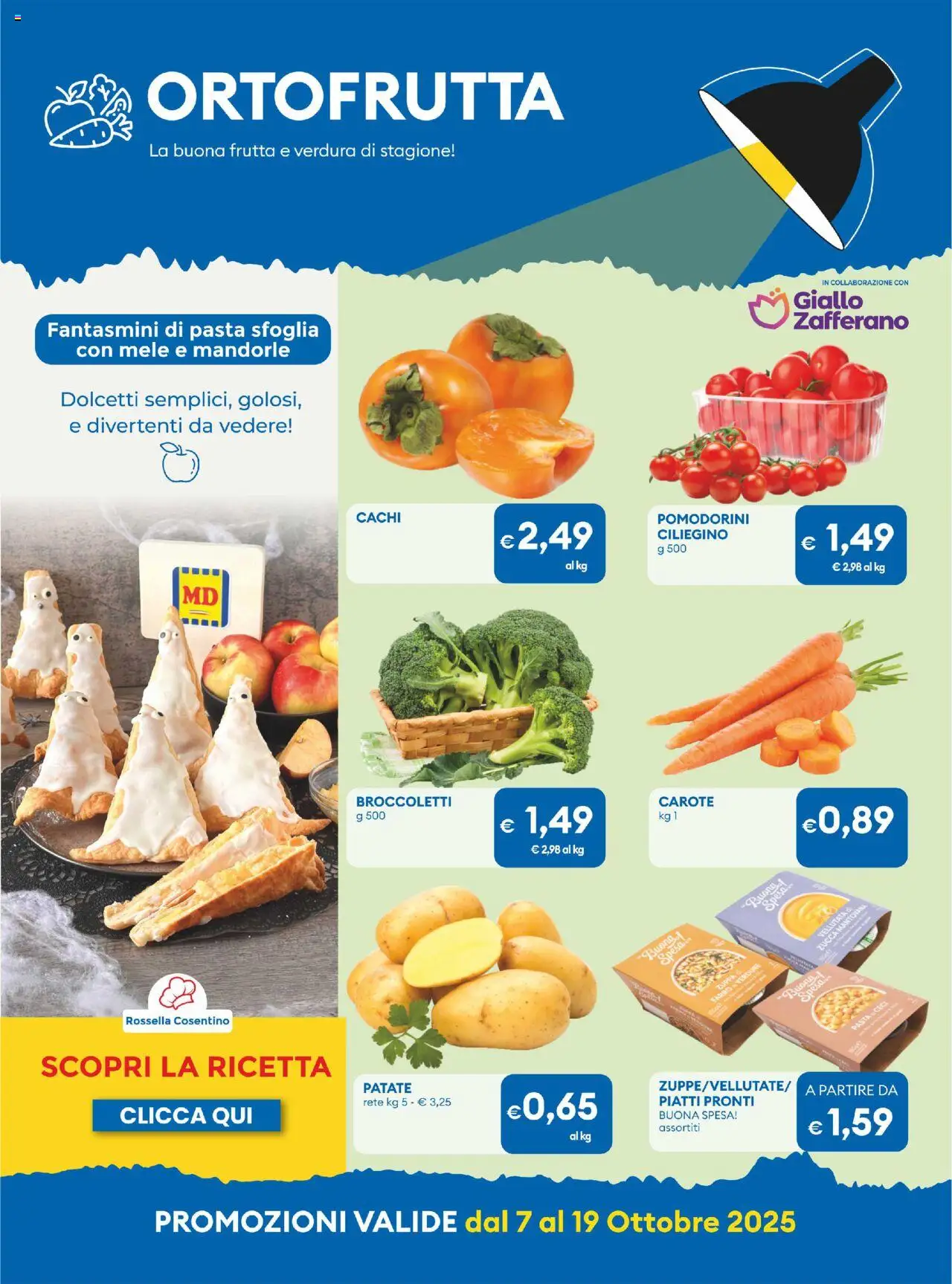 Volantino MD Discount del 07.10.2025 | Pagina: 16 | Prodotti: Ceci, Patate, Pasta, Farro