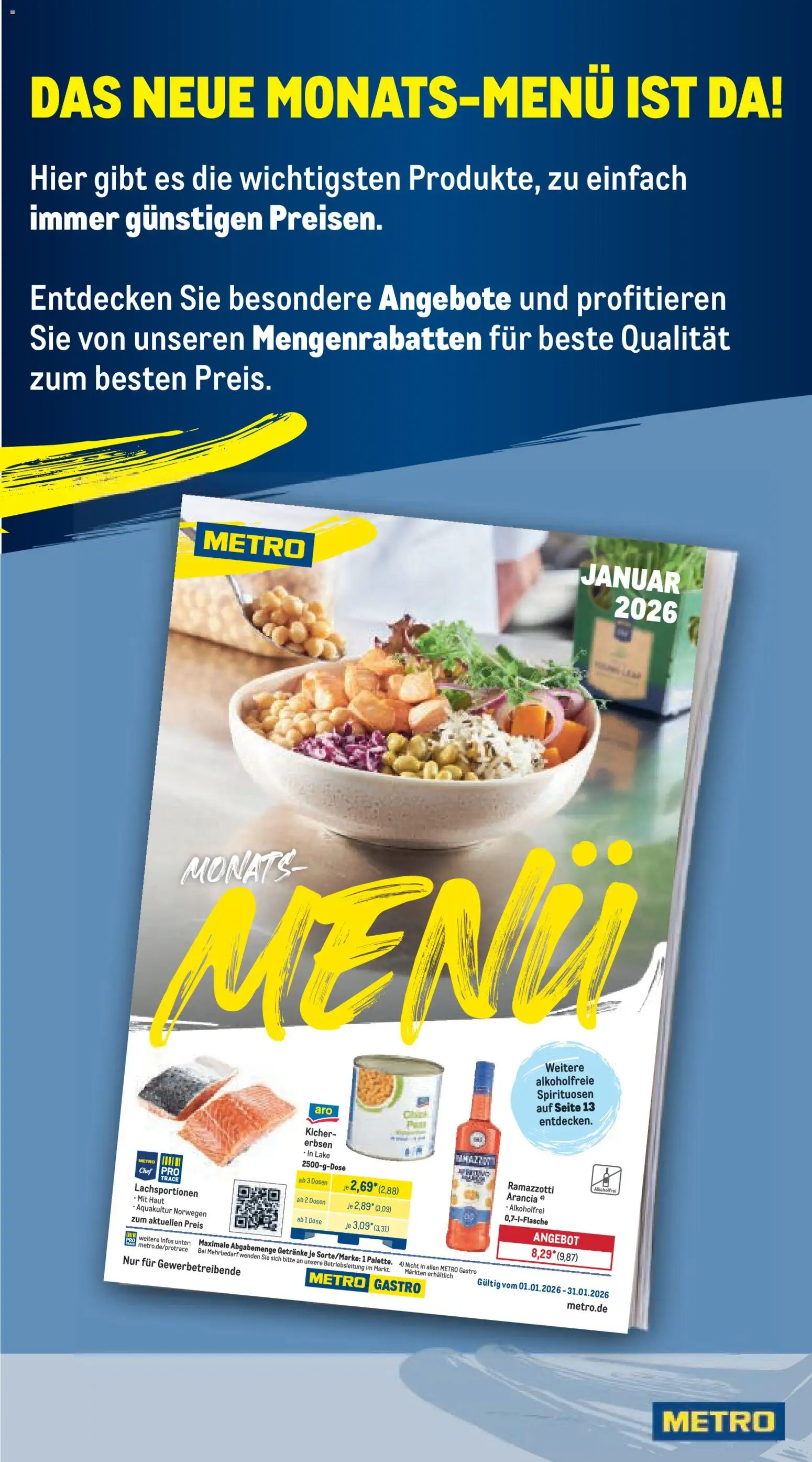 Metro Prospekt 	 – gültig ab 19.01.2026 | Seite: 25 | Produkte: Ramazzotti, Erbsen